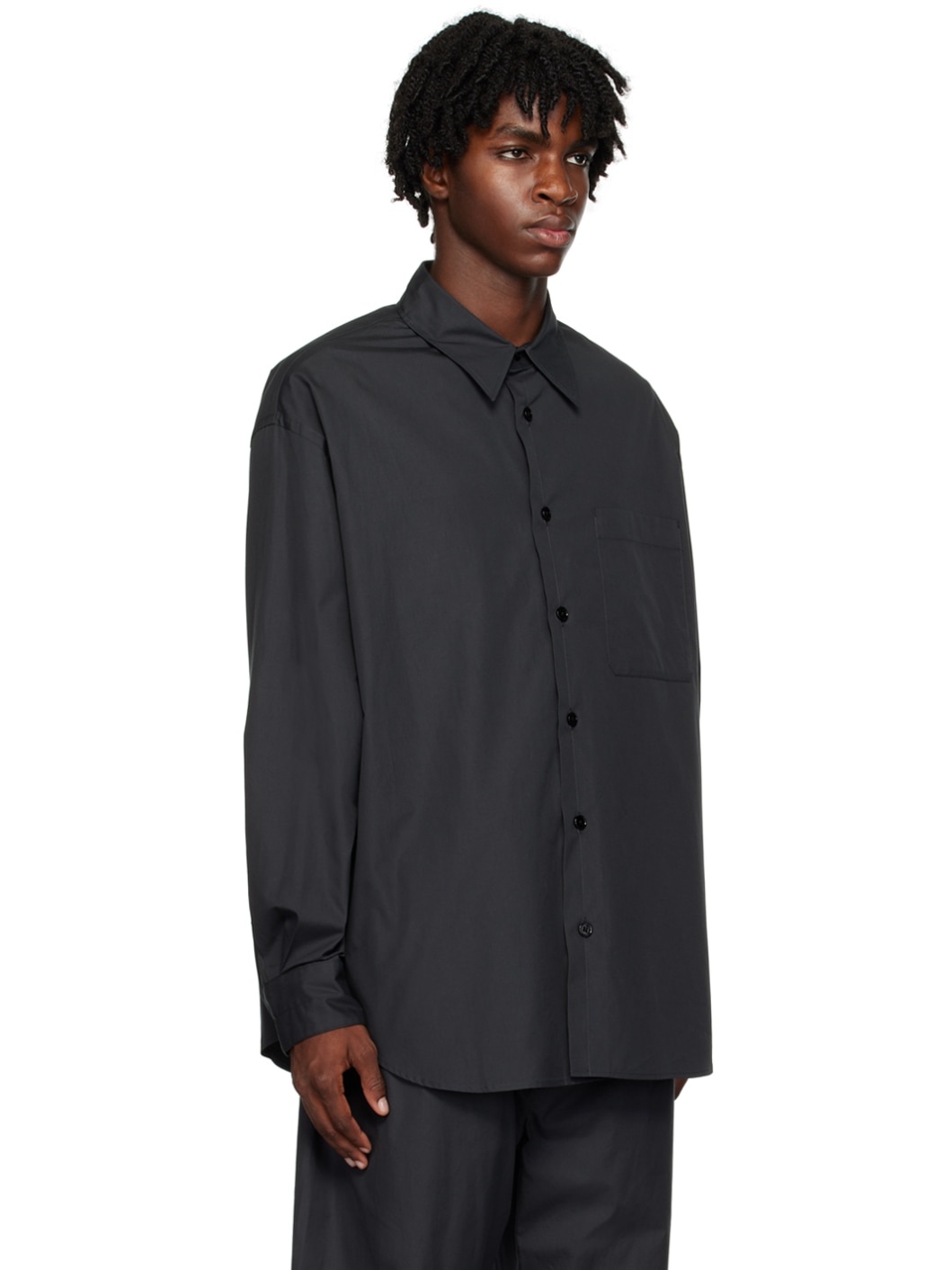 SSENSE Exclusive Blue Relaxed Shirt - 4