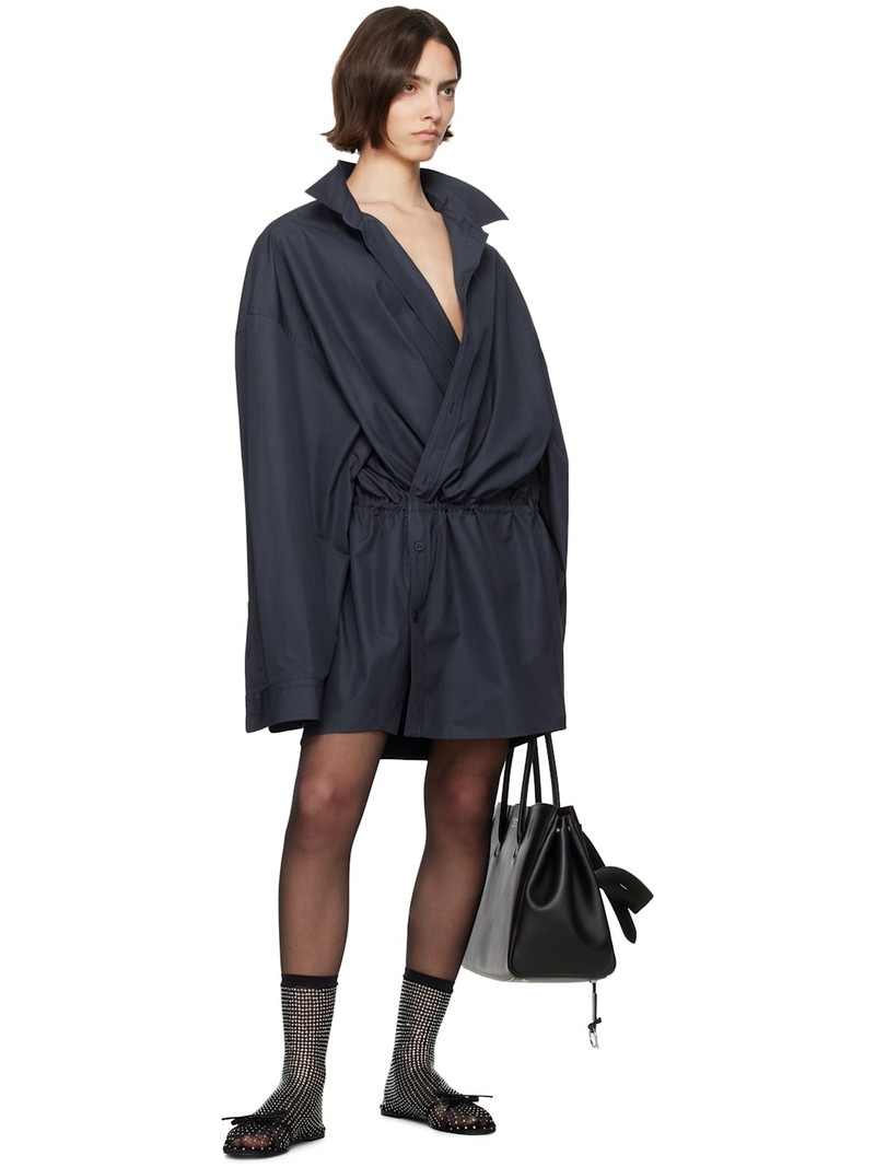 BALENCIAGA Black Leopold Bootie Ballerina Flats outlook