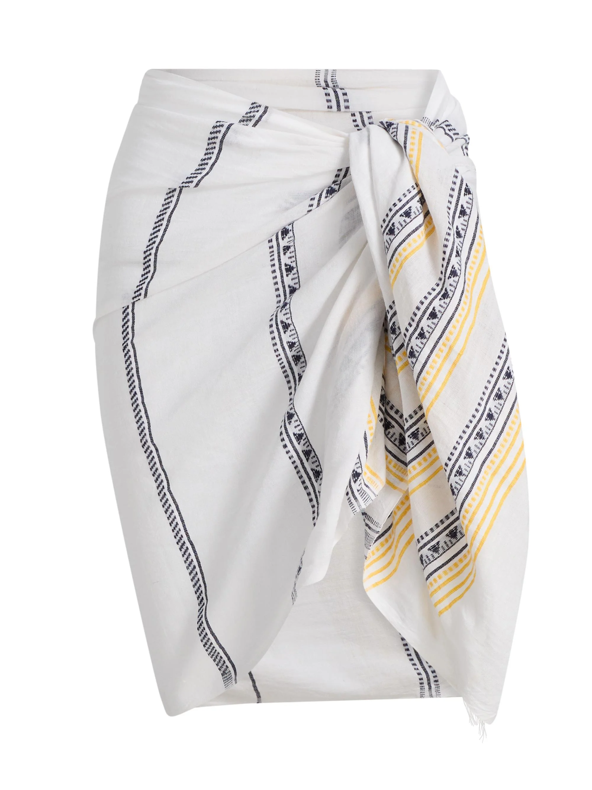 Women's Lema Geometric Cotton Sarong - Sisi Soleil - 1
