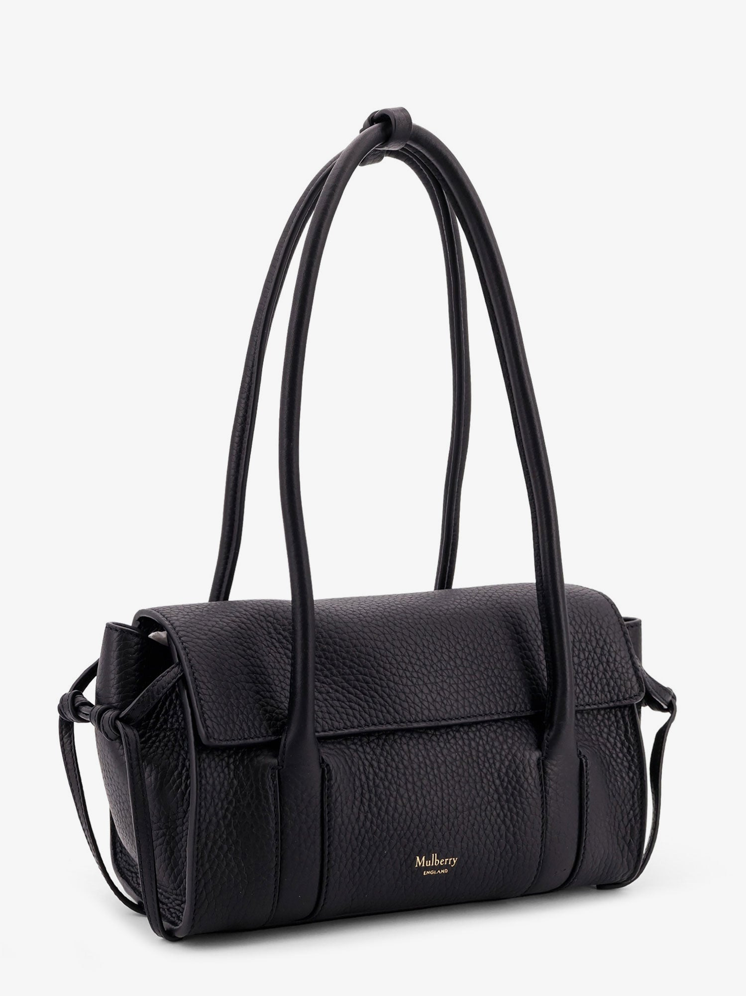 Mulberry Leather Shoulder Bag With Logo - 3