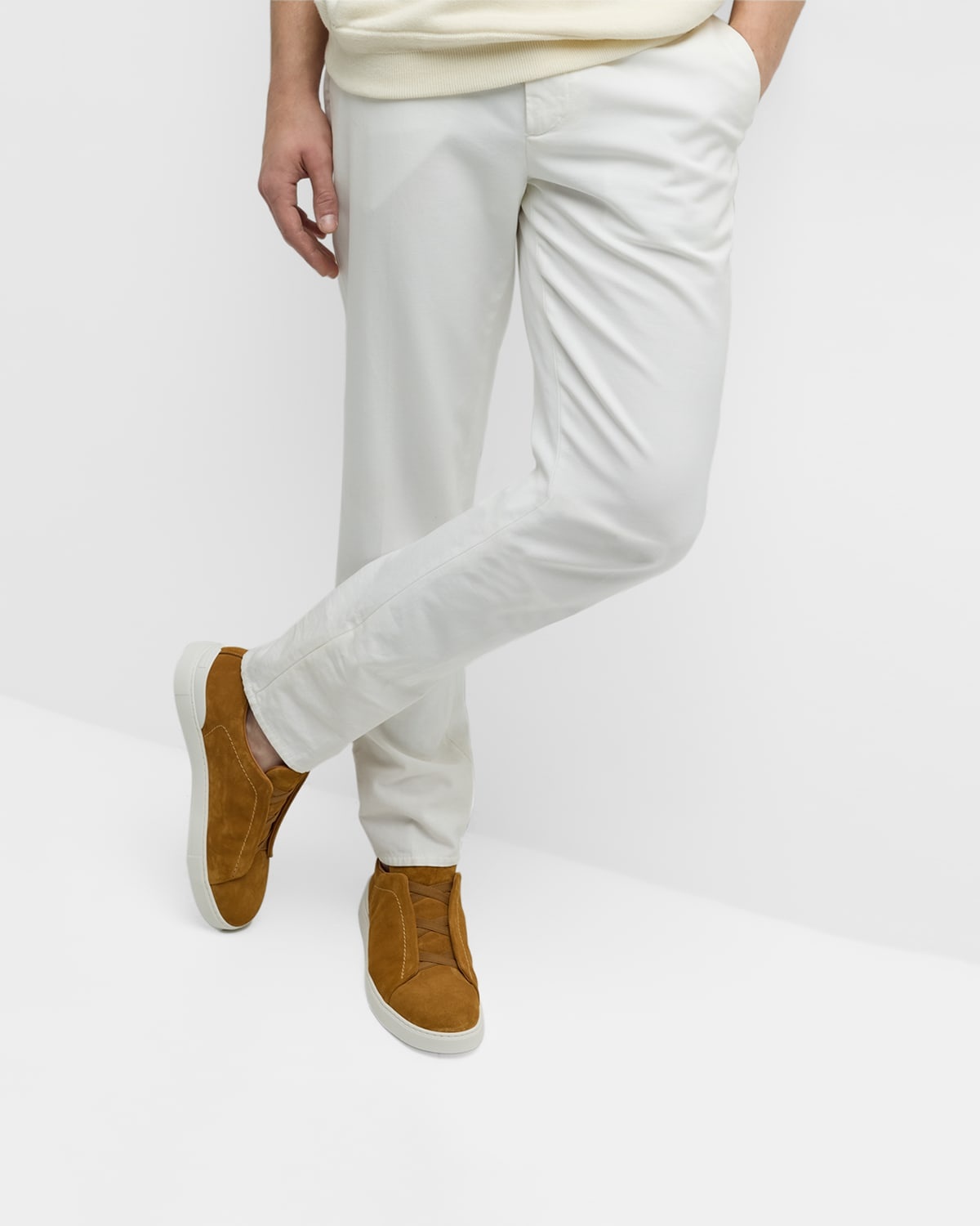 Men's Triple Stitch Suede Sneakers - 2