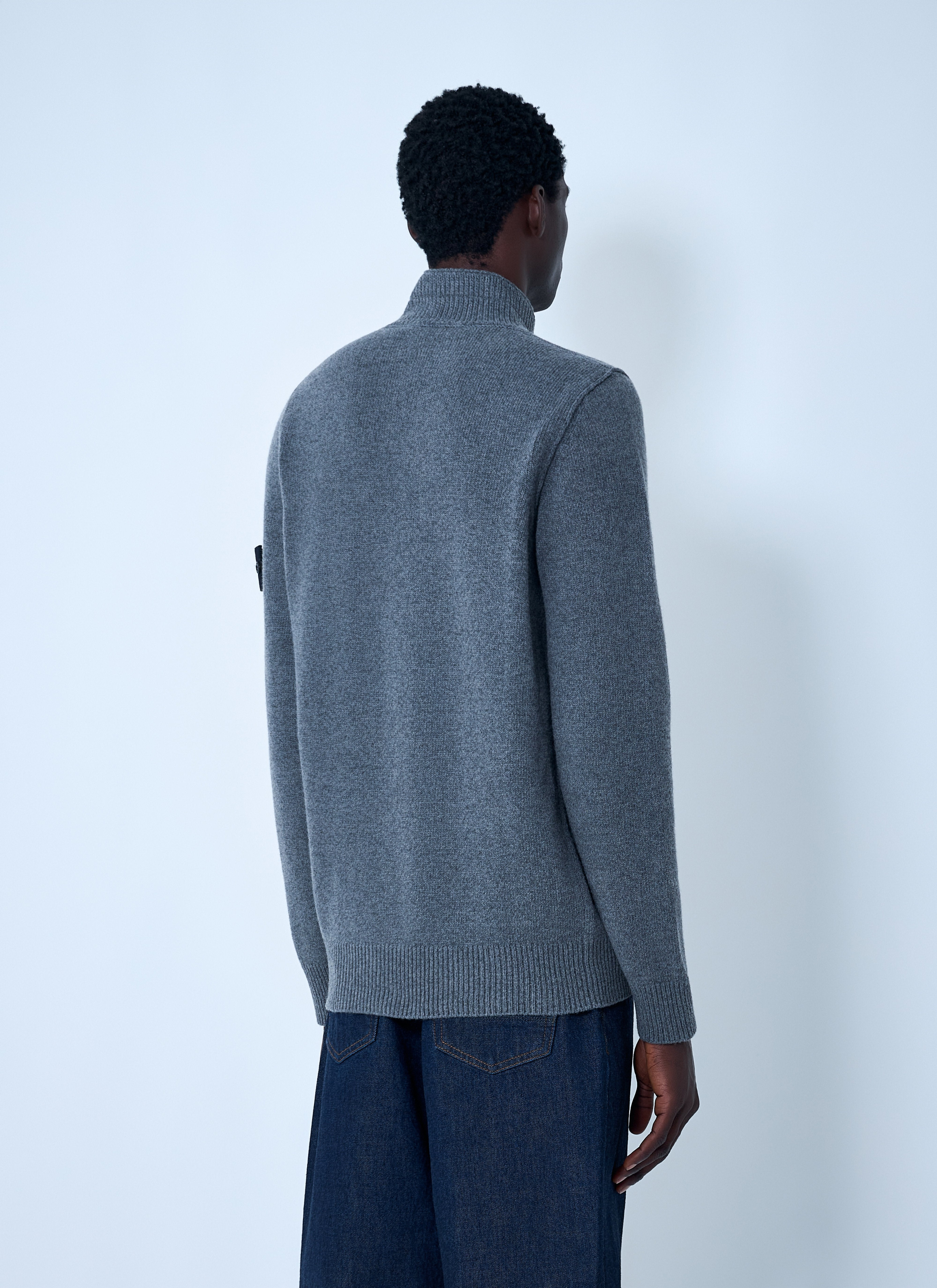 Stone Island Men Logo Patch Sweater - 4