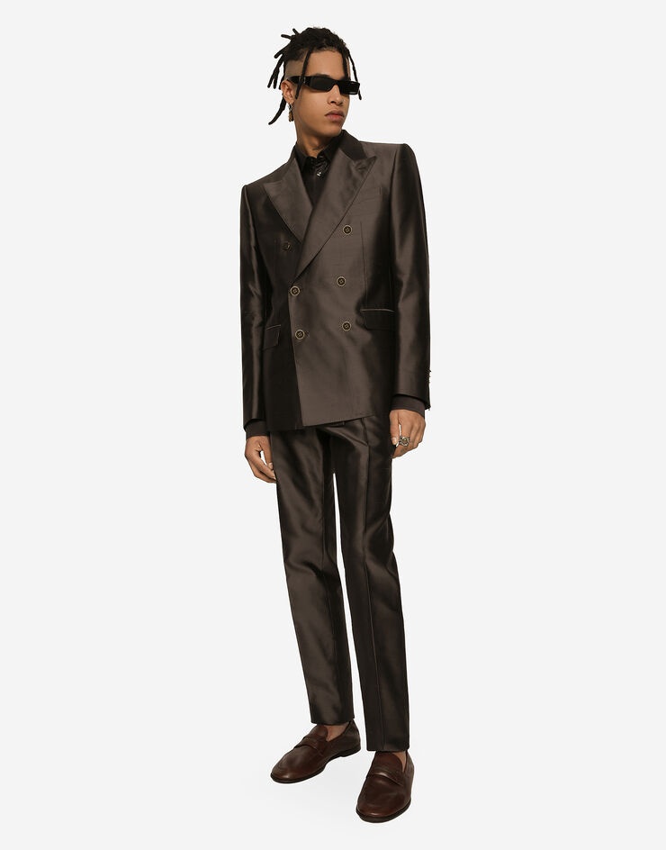 Silk satin Martini-fit shirt - 5
