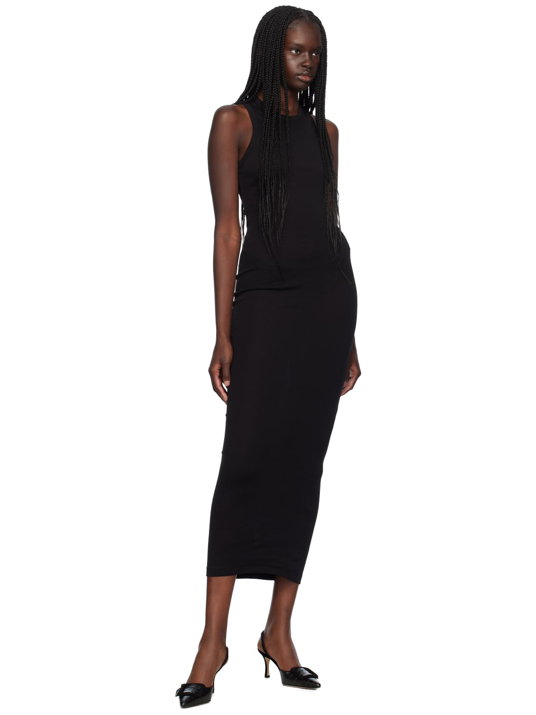 Black Tank Maxi Dress - 4