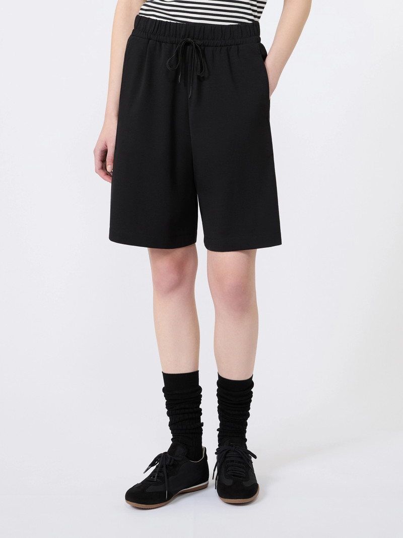 SALPA Milano-knit jersey Bermuda shorts - BLACK 3