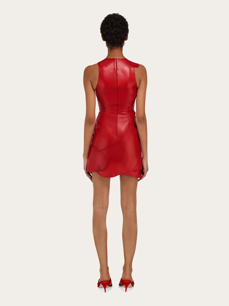 Leather mini dress 4