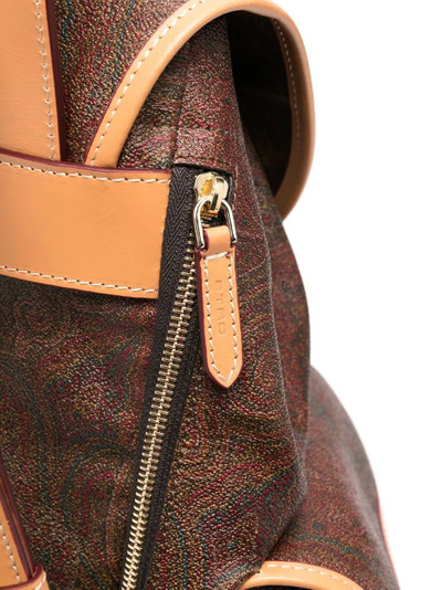 Etro paisley-print cargo-pocket backpack outlook