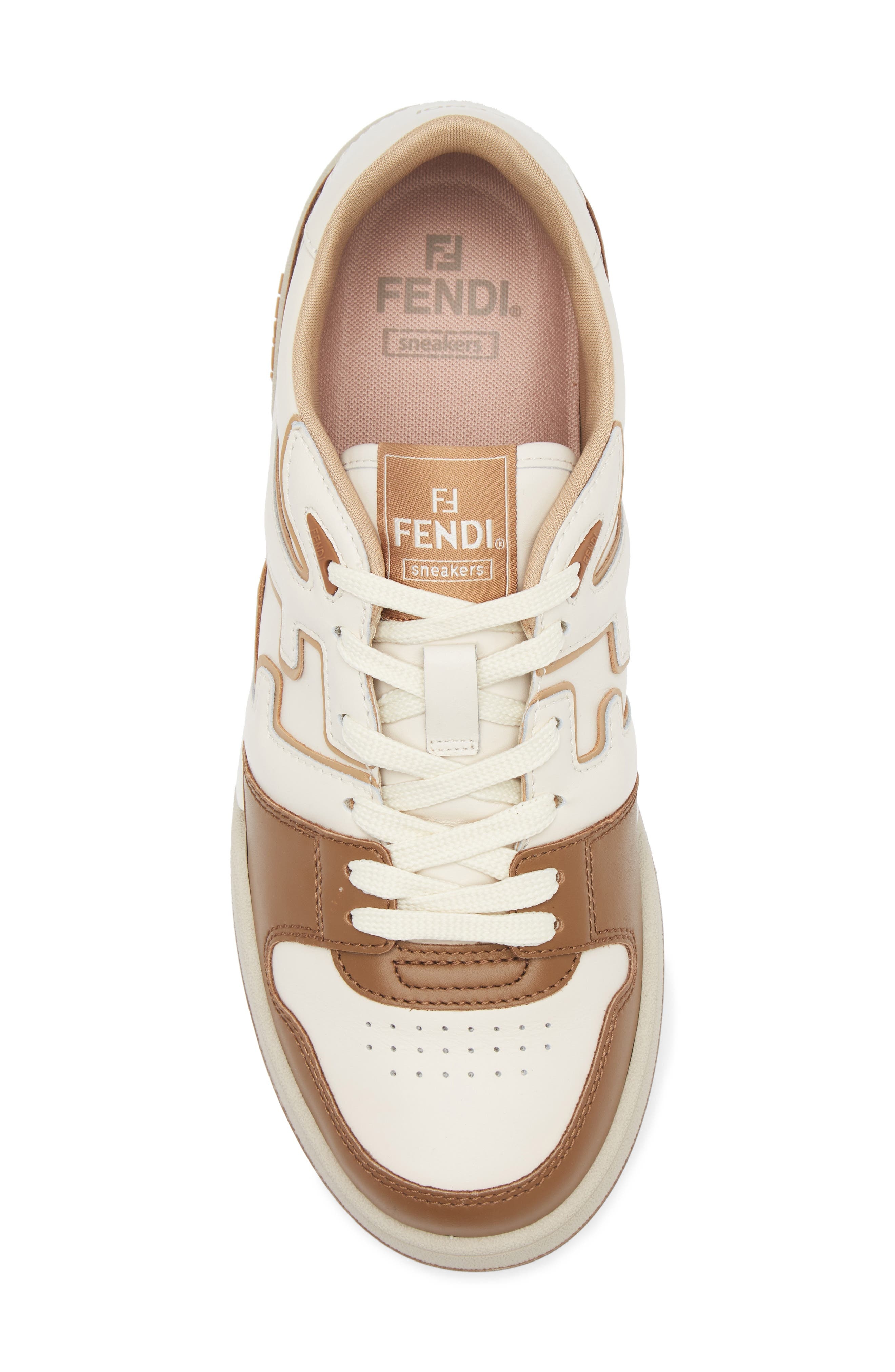 Fendi FF Match Sneaker in Noccio/bian/mou/mou at Nordstrom - 5