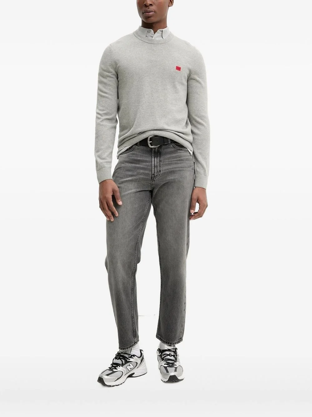 logo-appliqué polo shirt - 1