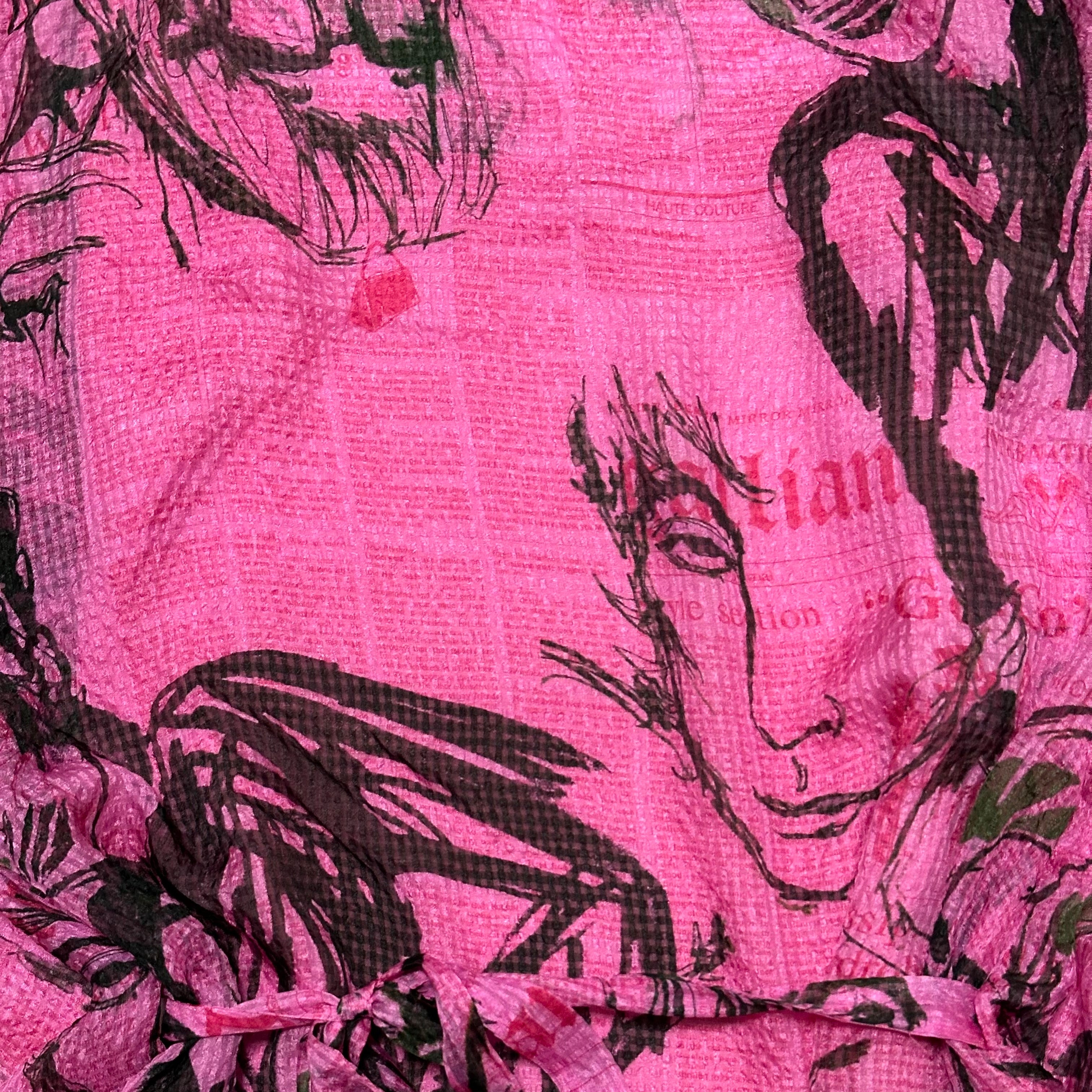 JOHN GALLIANO Silk Frill Top - 4