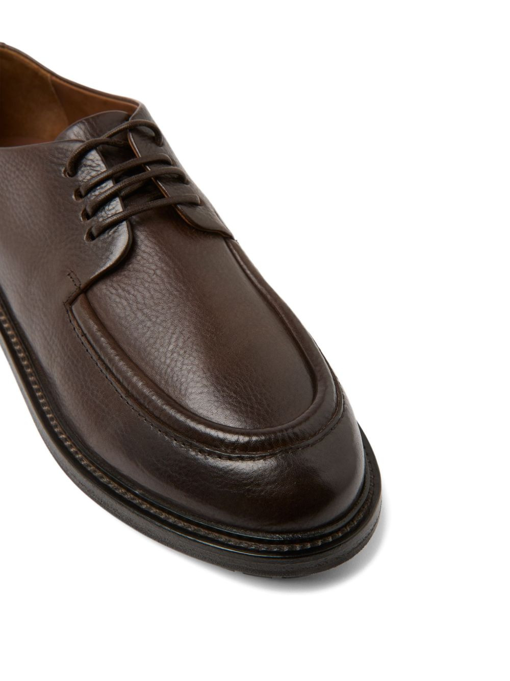 leather lace-up Derby shoes - 4