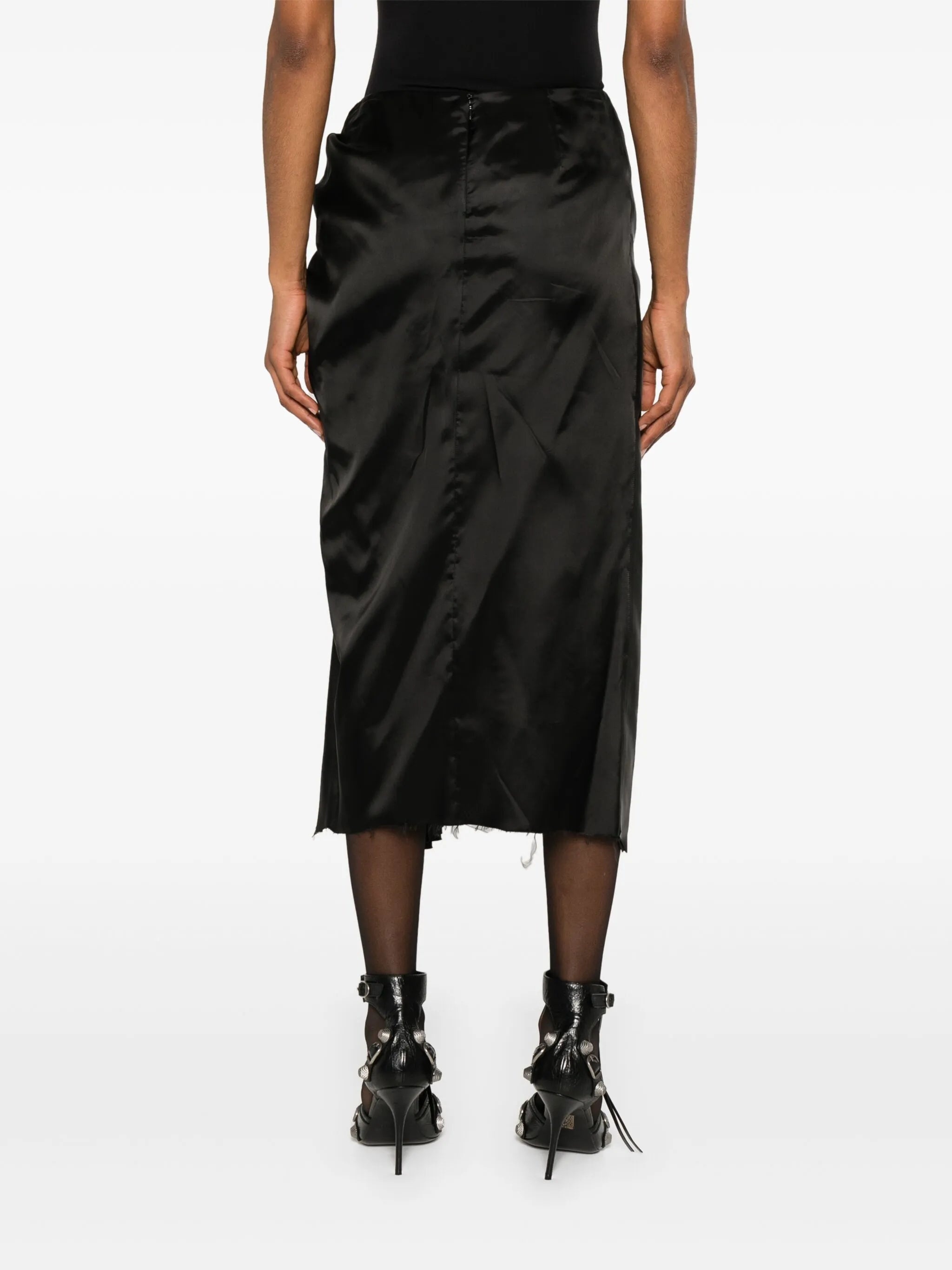 Satin Midi Dress - 5
