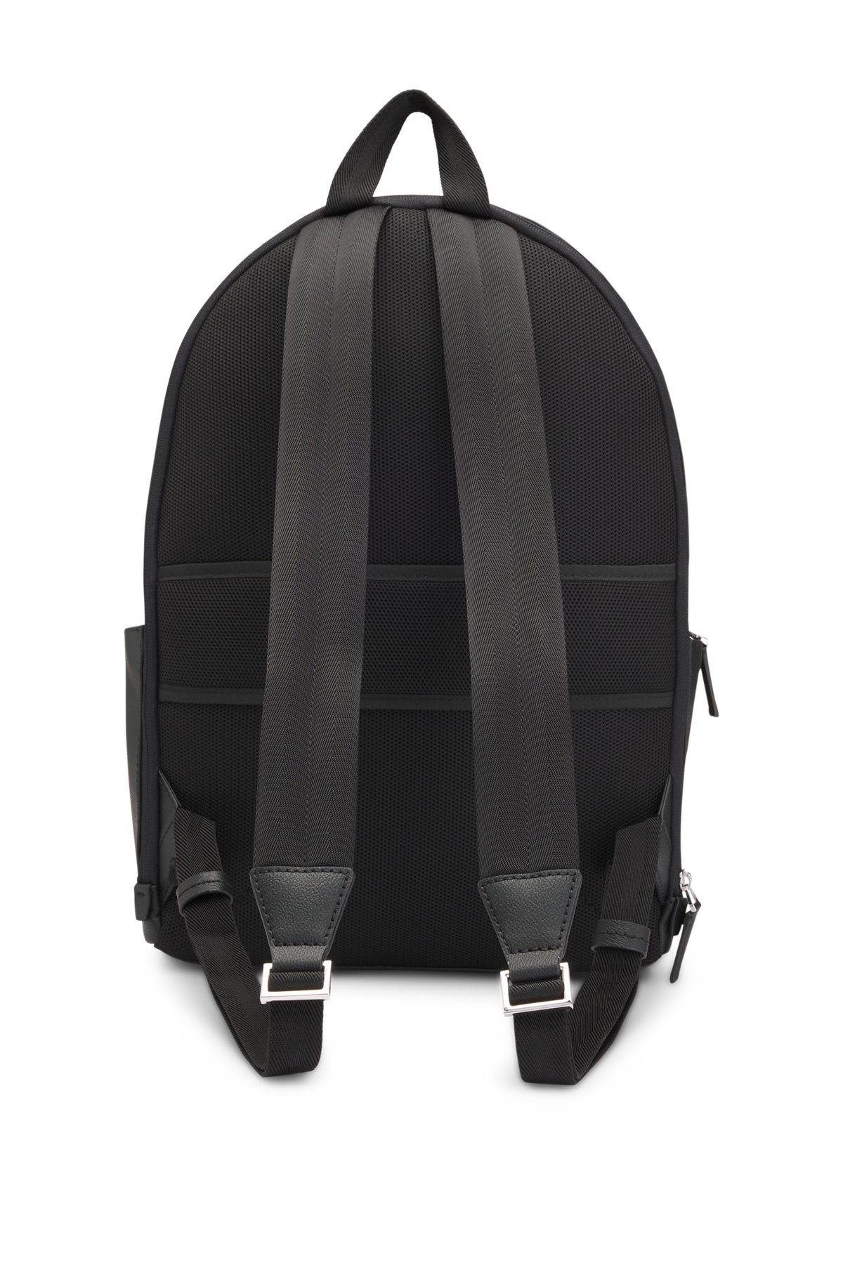 FAUX-LEATHER BACKPACK WITH MONOGRAM-PRINT FRONT POCKET - 2