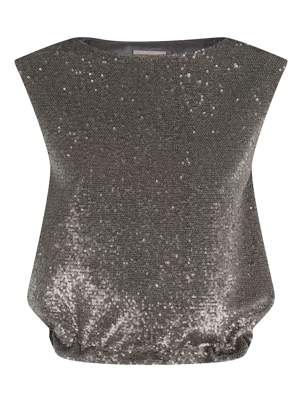 sequin-embellished drawstring top - 1