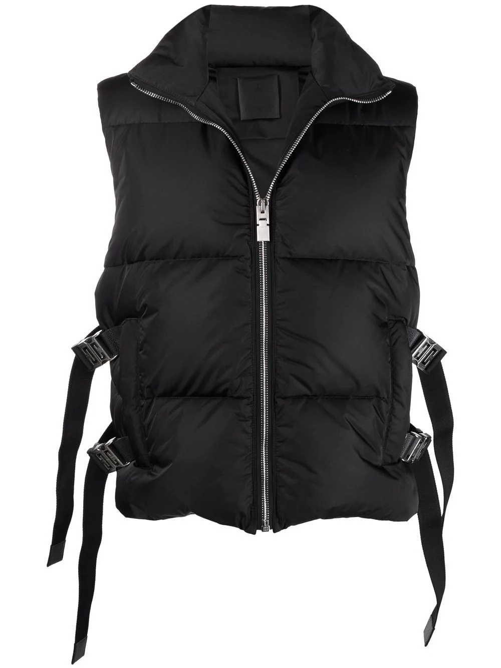 padded sleeveless jacket - 1