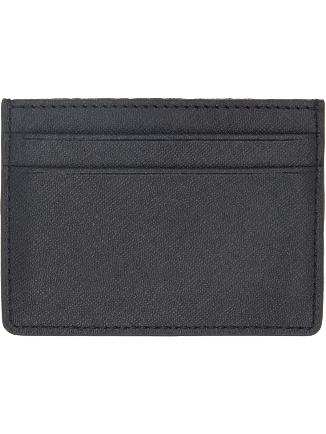 Black Saffiano Leather Card Holder - 2