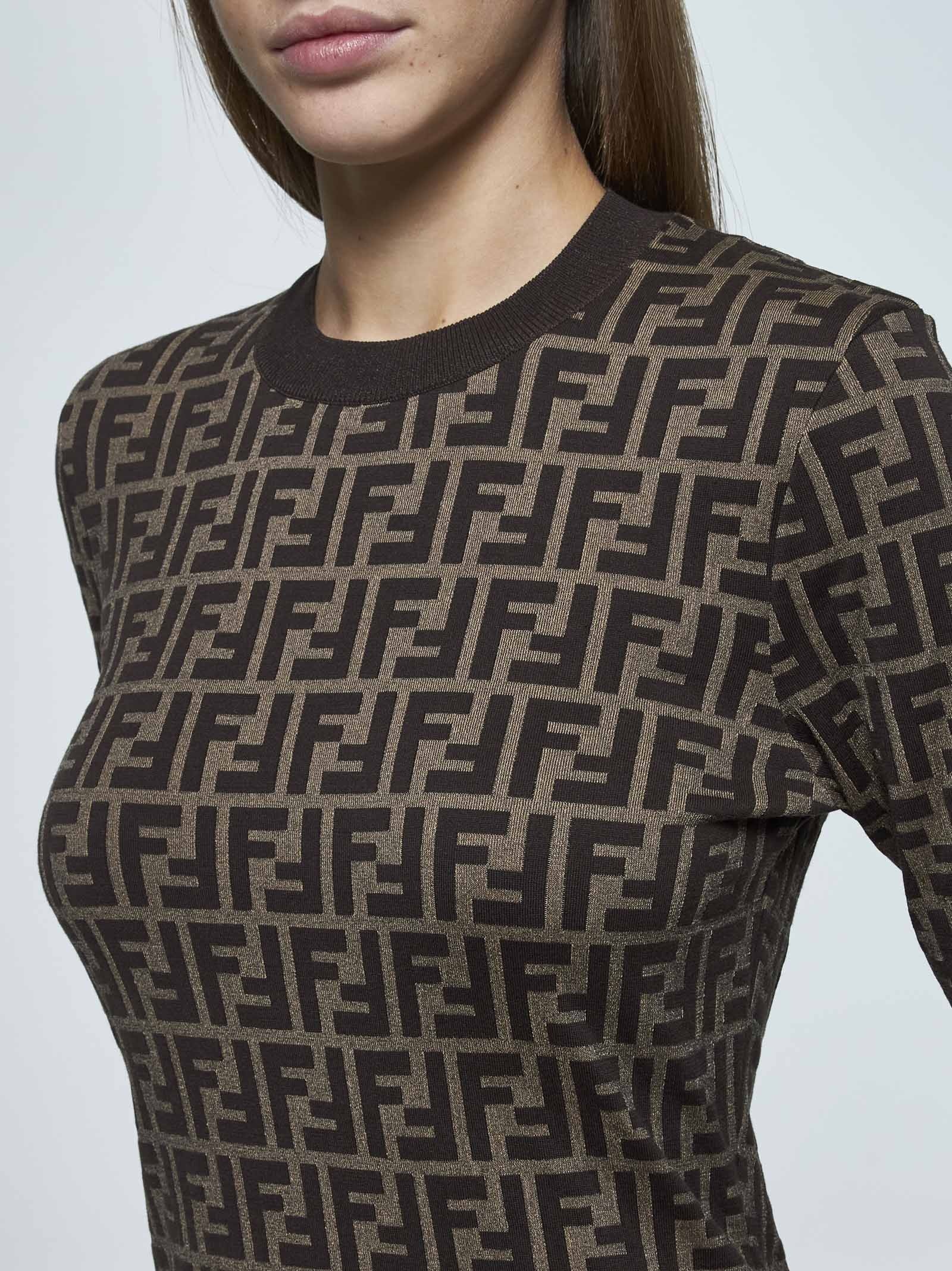 FENDI Cotton dress with ff motif コットン ワンピース FZDD59AUZRF1SAX_01?wid=2000&
