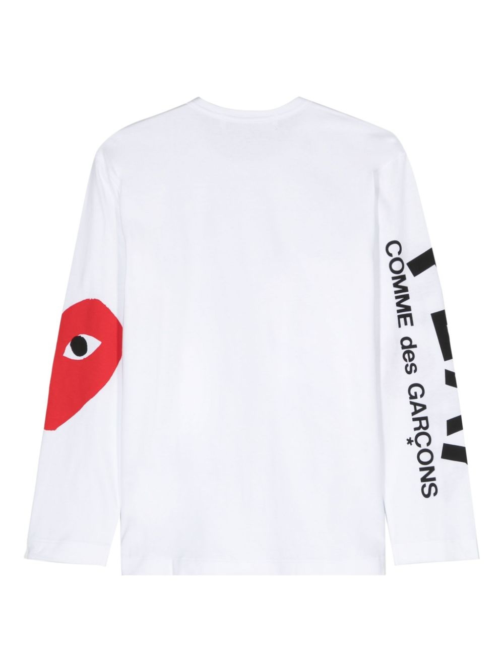 long-sleeve heart-print T-shirt - 2