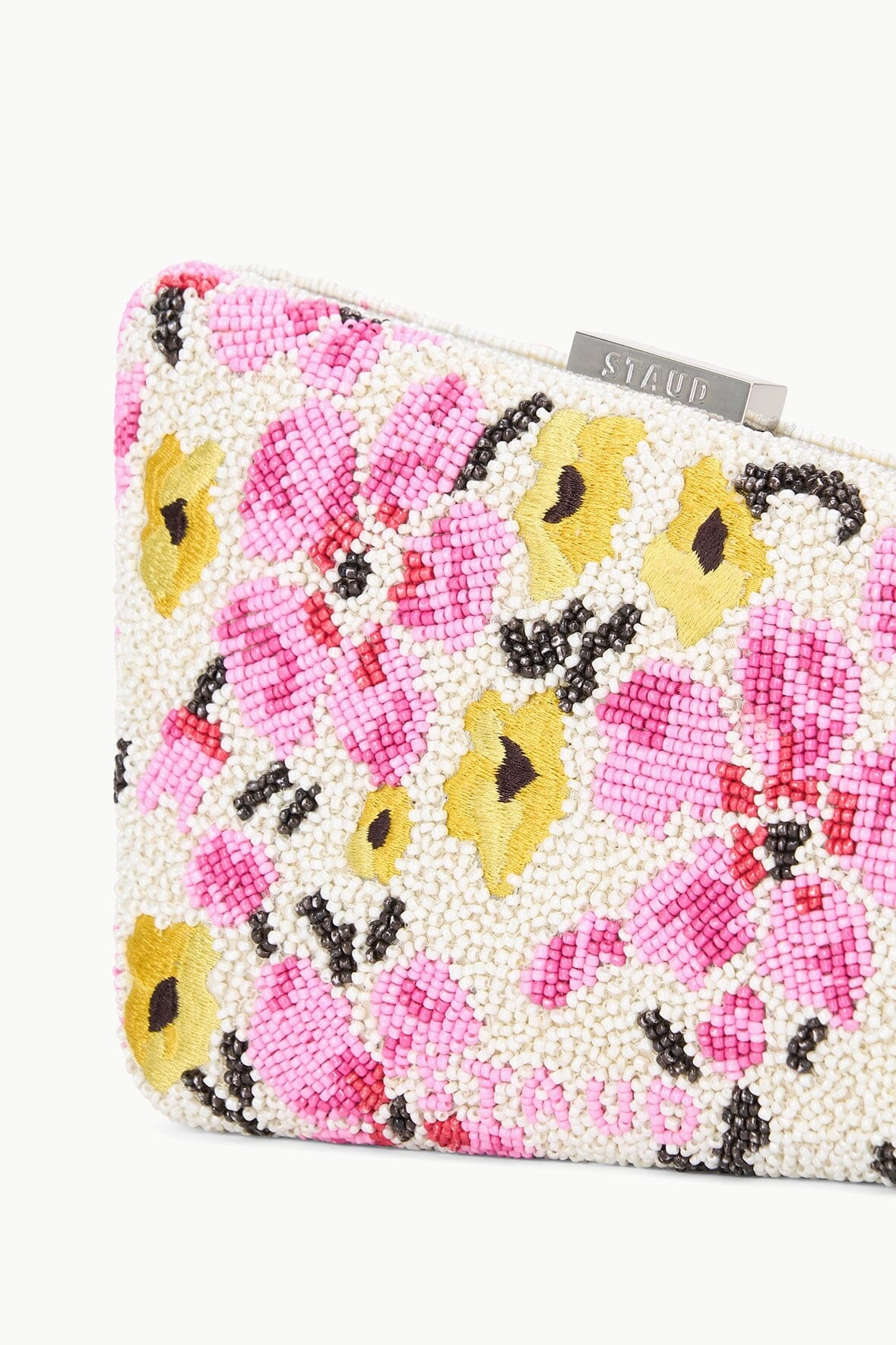 STAUD CARMELLA BEADED CLUTCH BLOSSOM FLORAL - 7