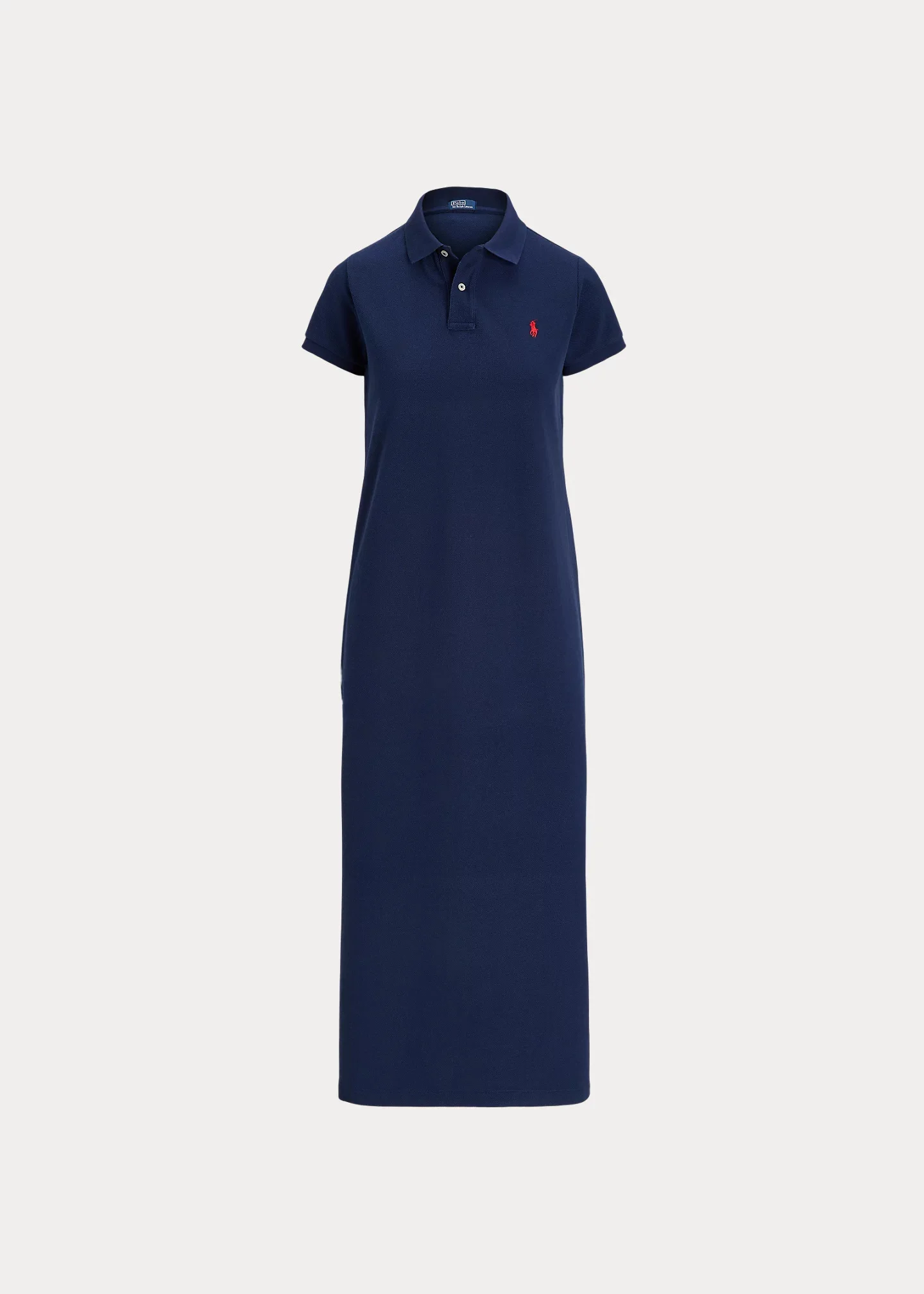 Cotton Mesh Polo Dress - 1