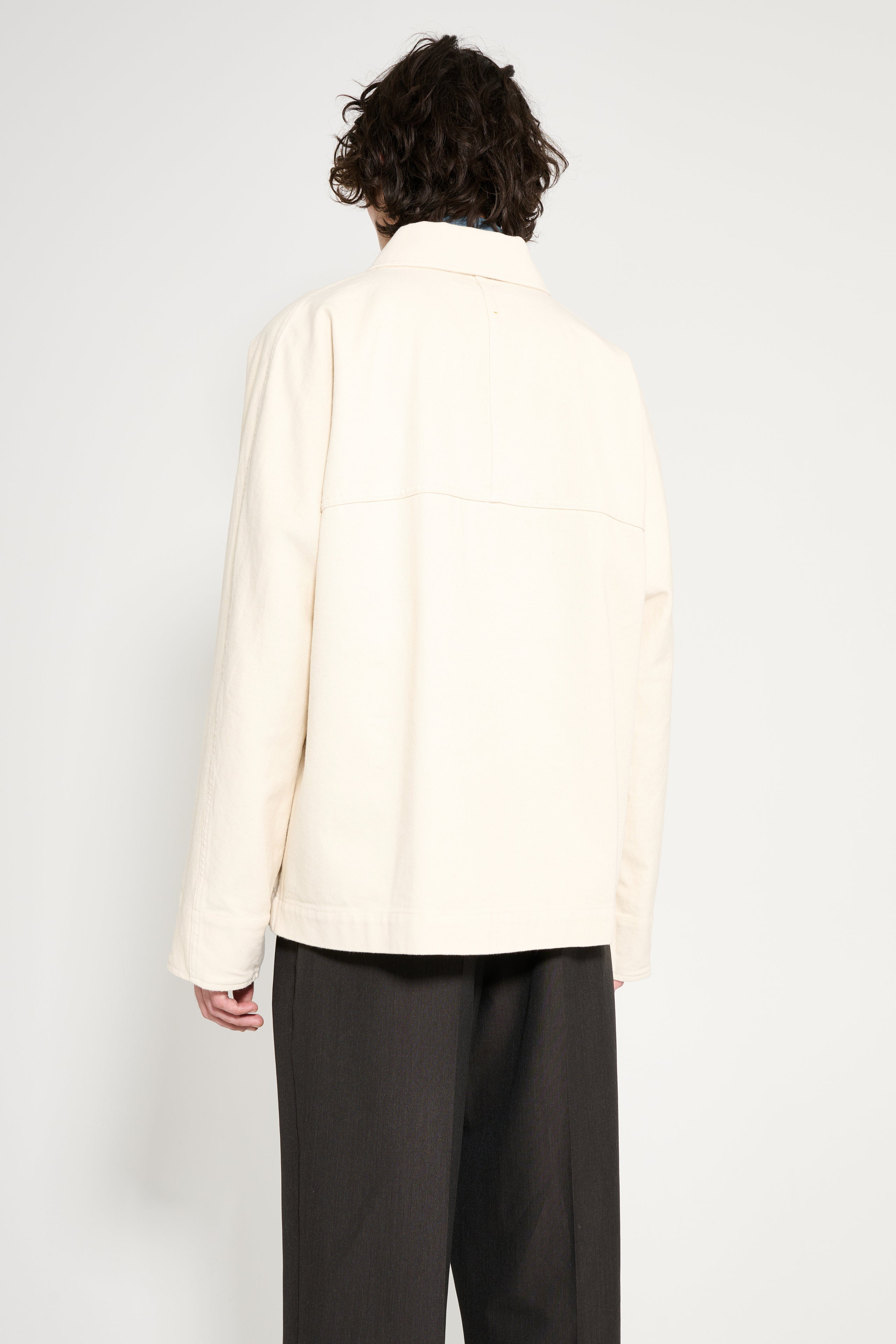 MARGARET HOWELL MHL RAGLAN JACKET NATURAL COTTON DENIM - 4
