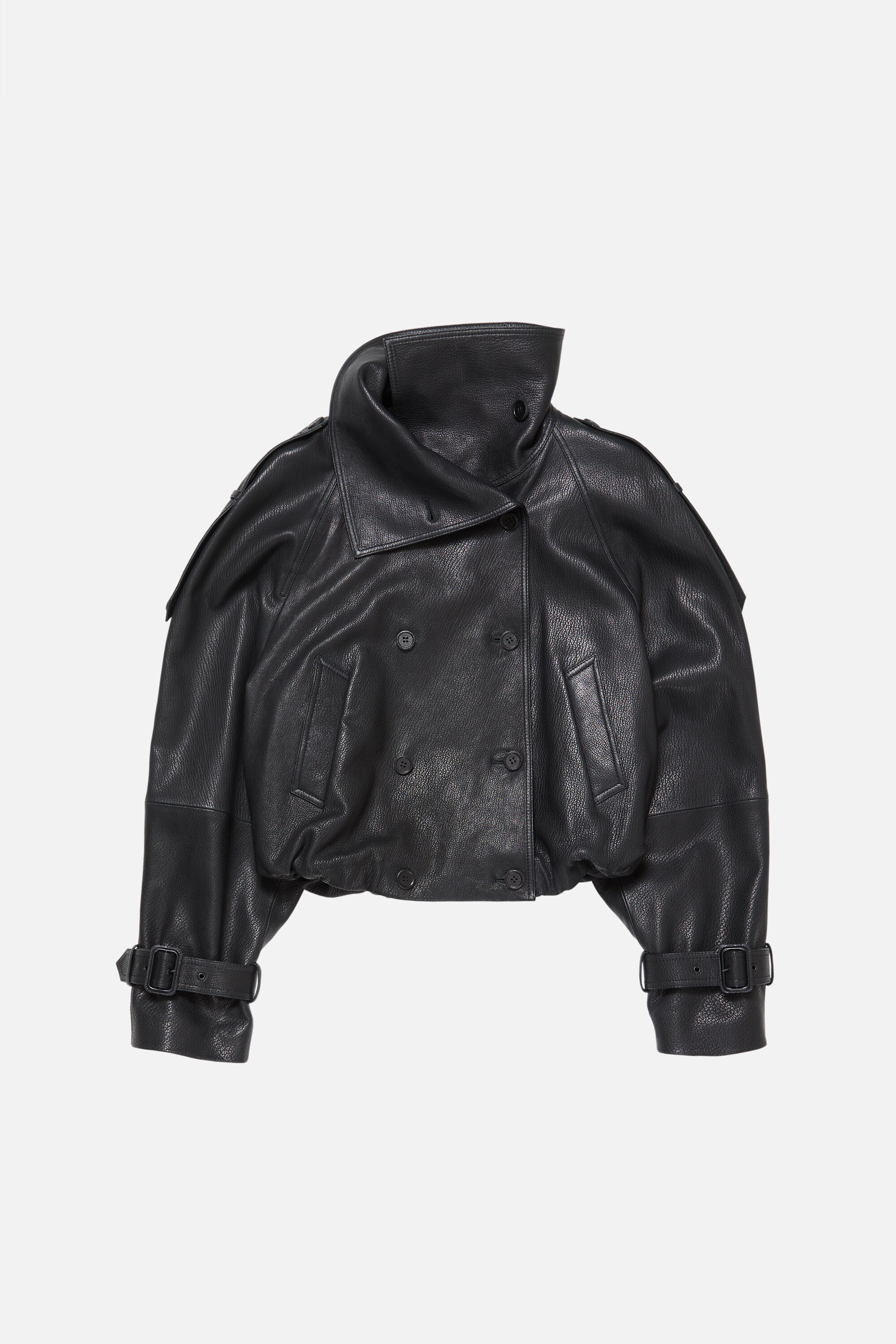 Leather jacket - Black - 6