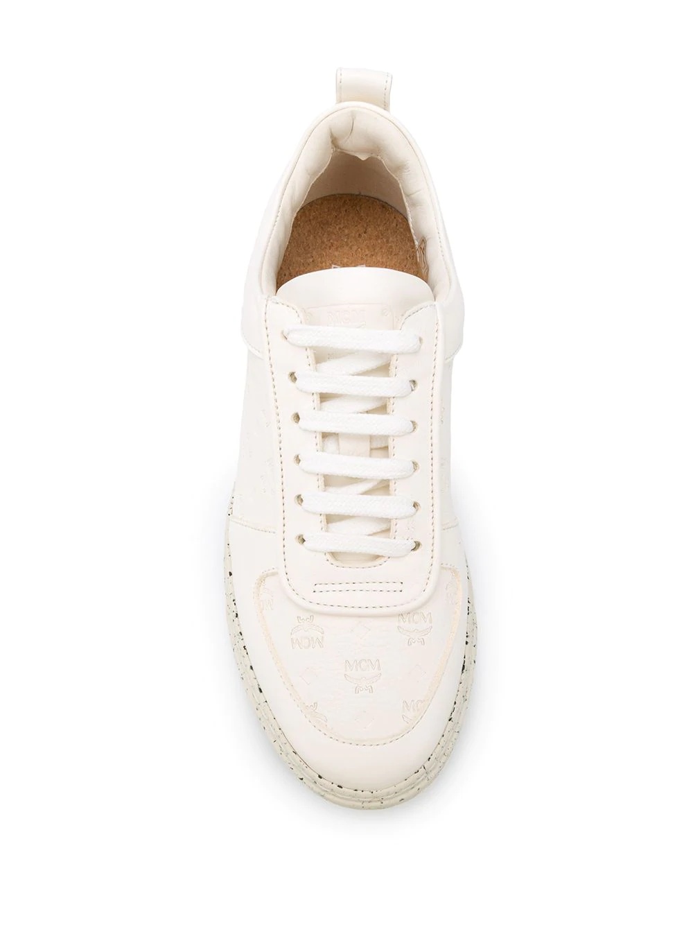 logo-embossed low-top sneakers - 4