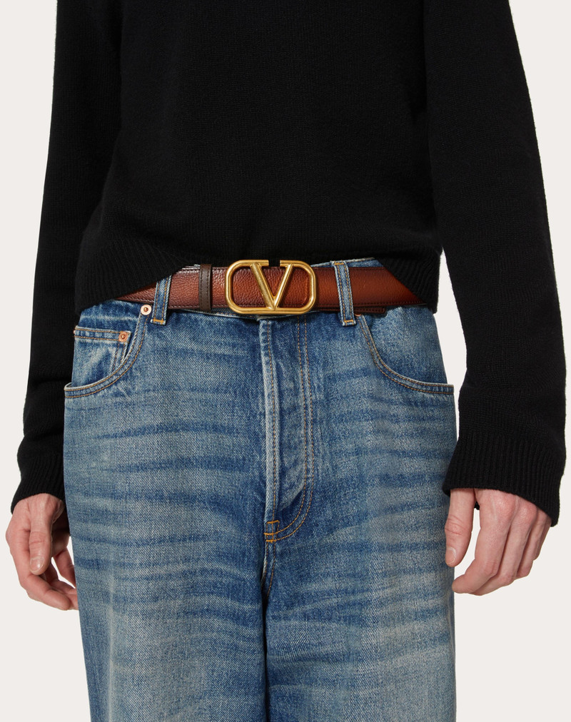VLOGO SIGNATURE BELT IN OMBRÉ COWHIDE 4