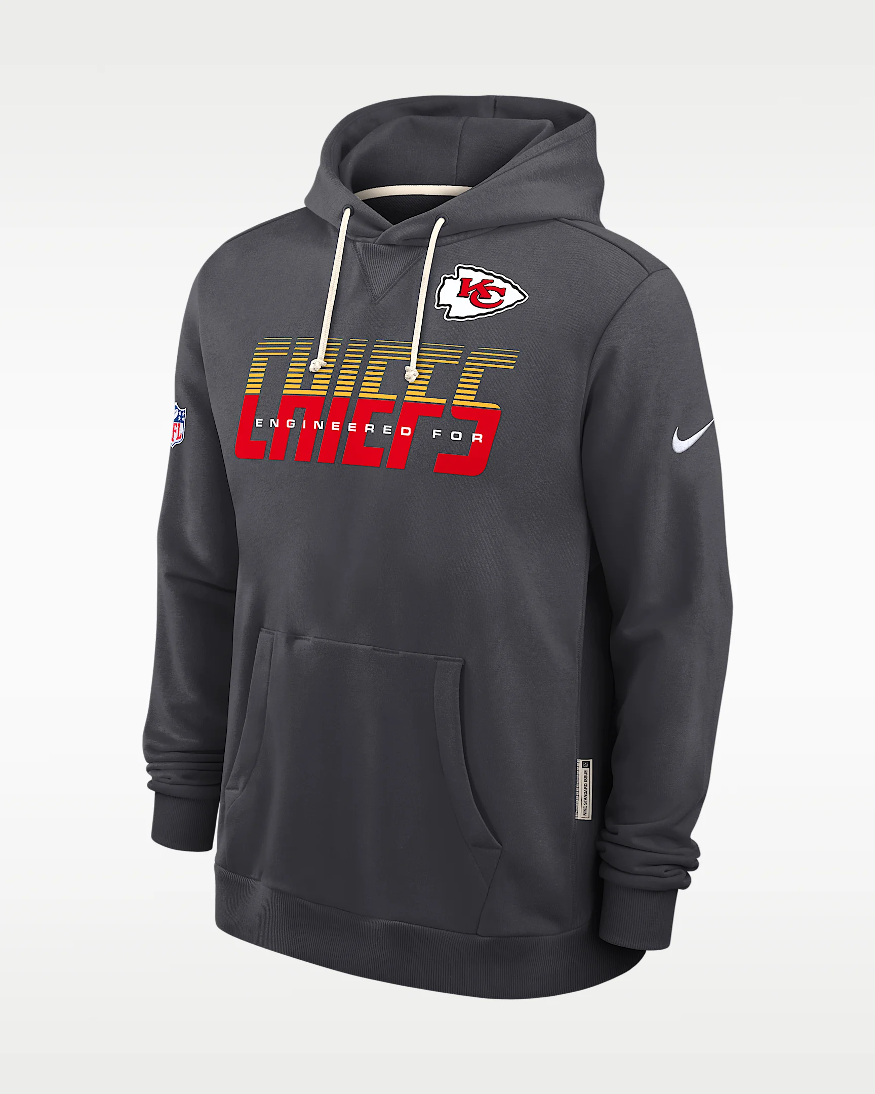 Kansas City Chiefs Sideline Standard Issue Men's Nike Dri-FIT NFL Pullover Hoodie - 1