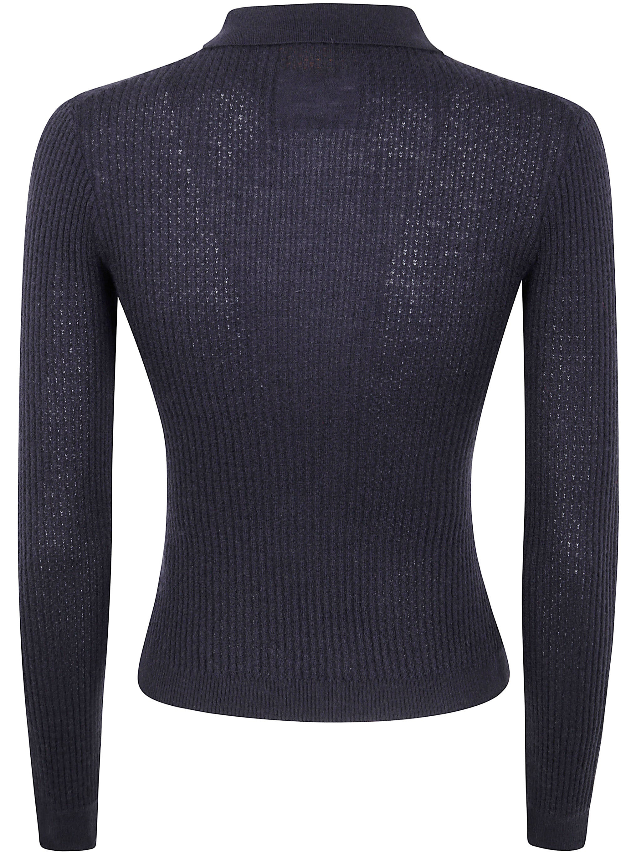 Guest In Residence Women Long Sleeves "Shrunken" Cashmere Polo Shirt - 4