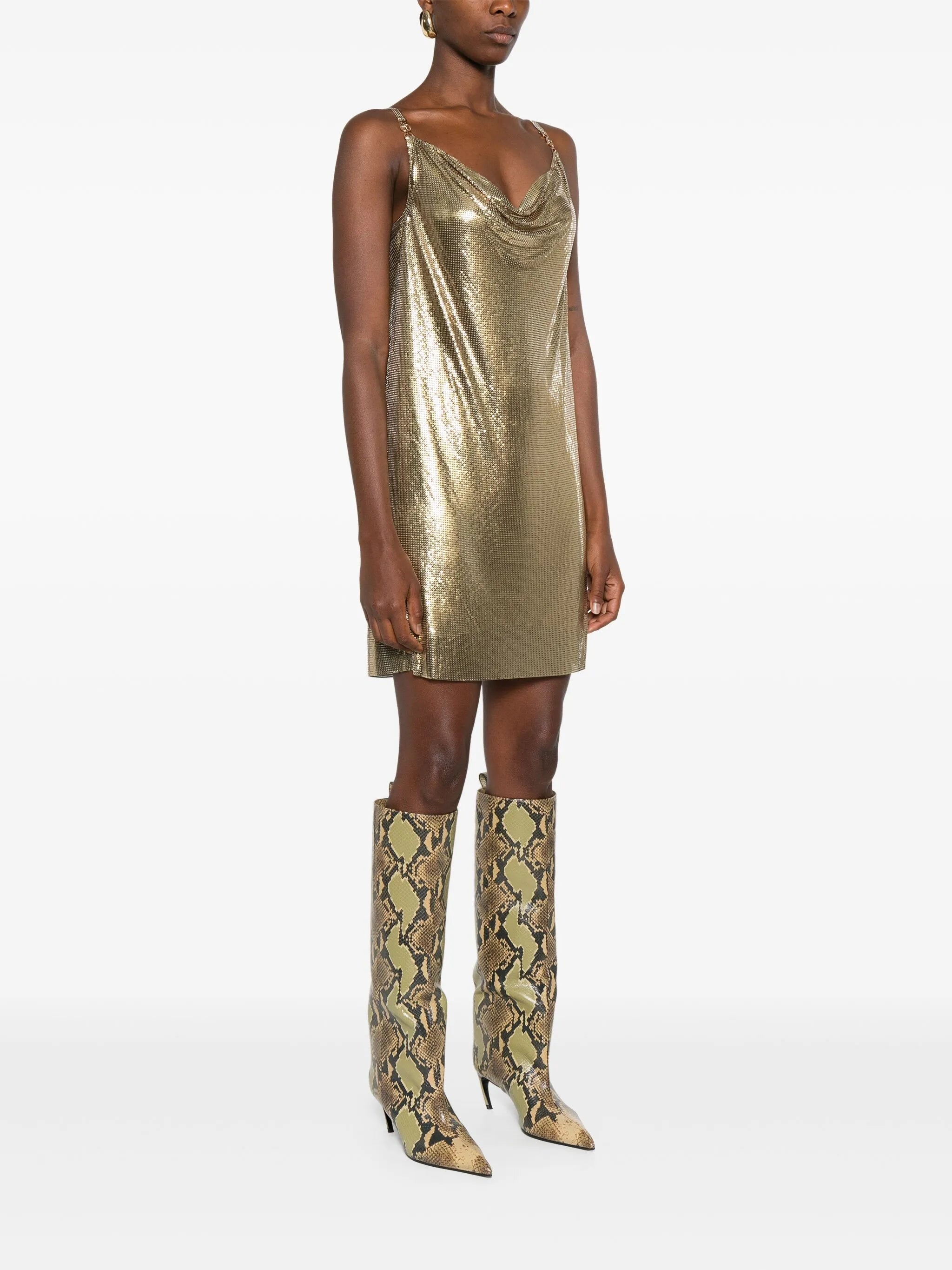 Versace V-neck Dress - 5