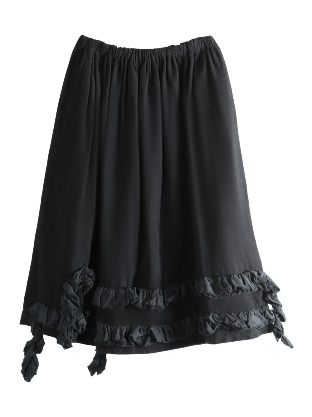 ruffled midi skirt - 1
