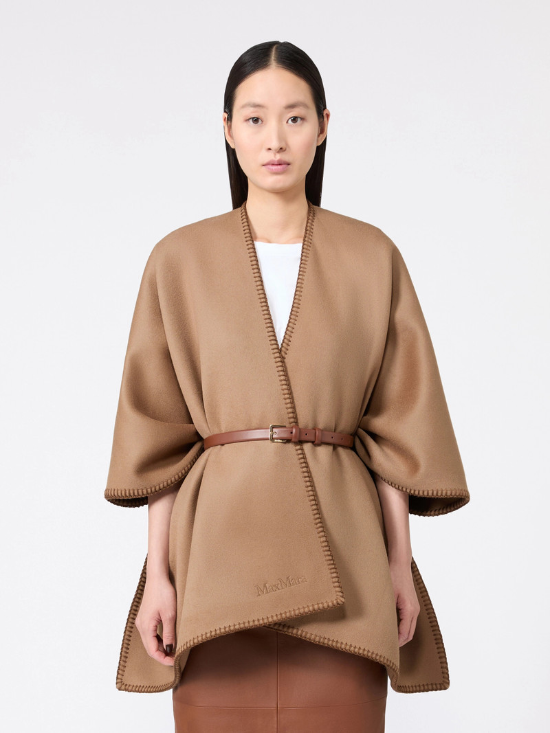 Max Mara COLOMBA Double wool broadcloth cloak - CAMEL outlook