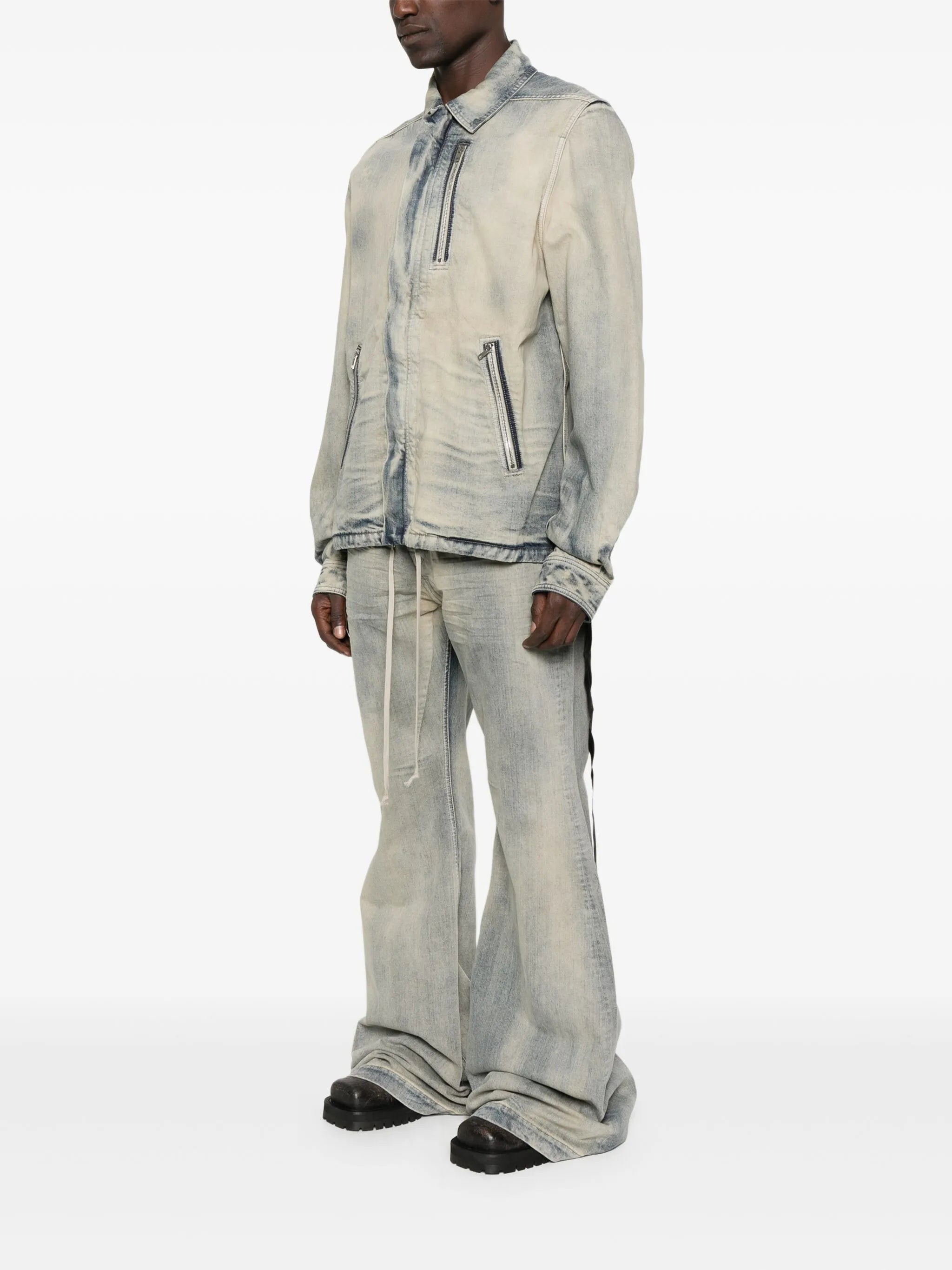 Rick Owens Drkshdw Zip-fastening Drawstring Jacket - 5