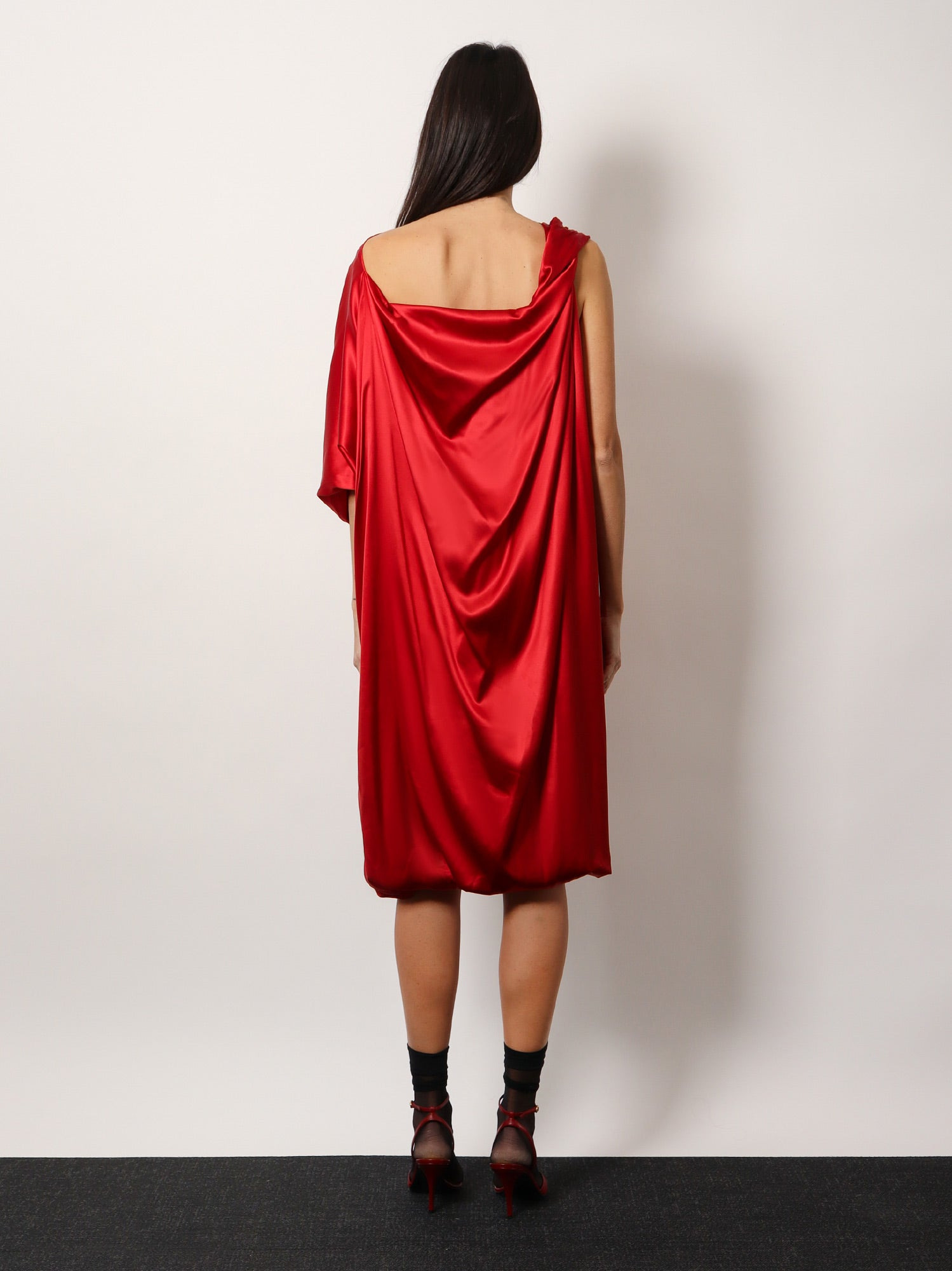 Dalant Silk Dress With Lateral Knot - 5