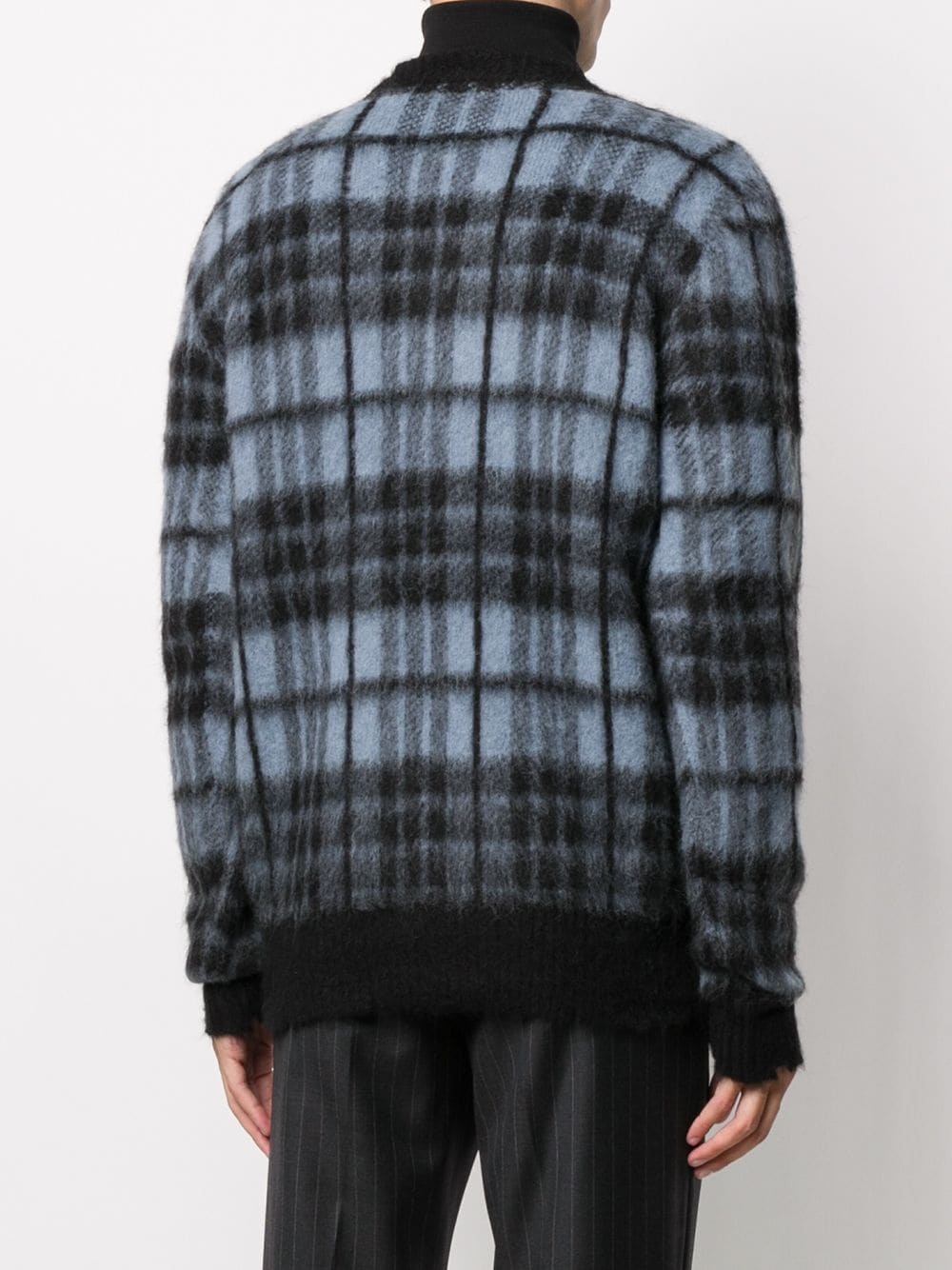 intarsia check print jumper - 4