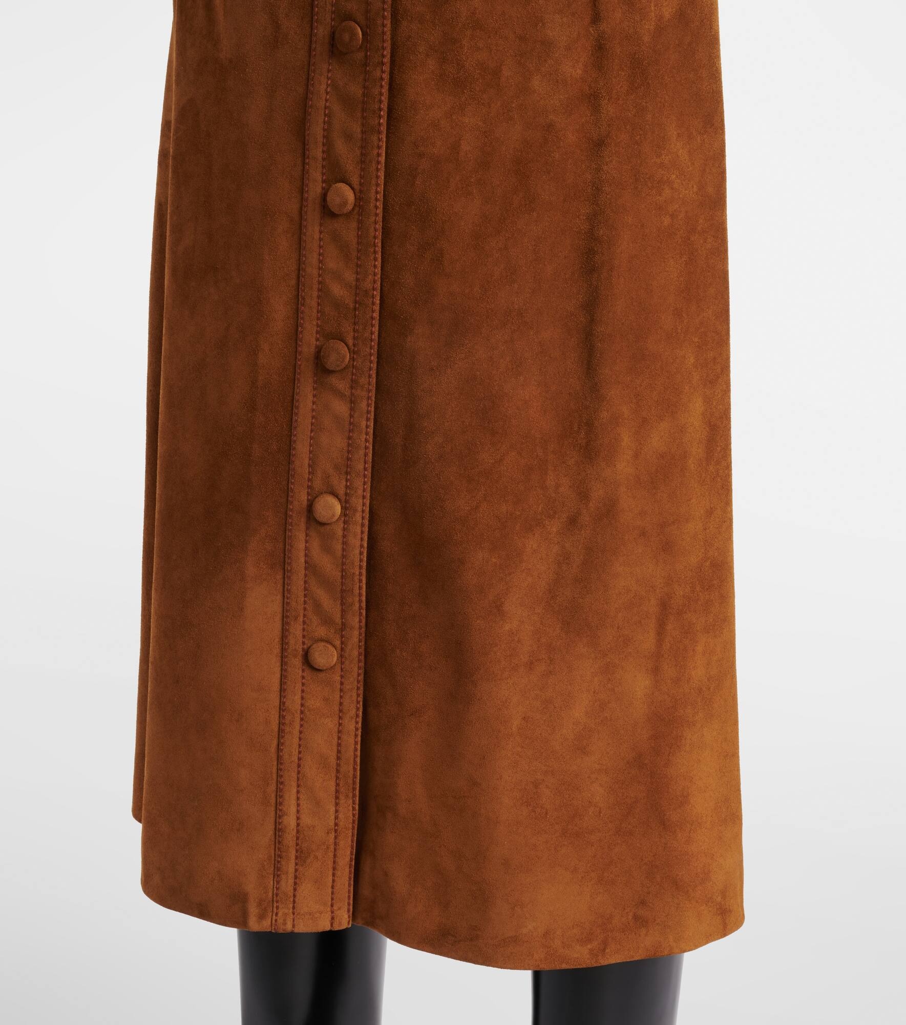 Suede midi skirt - 5