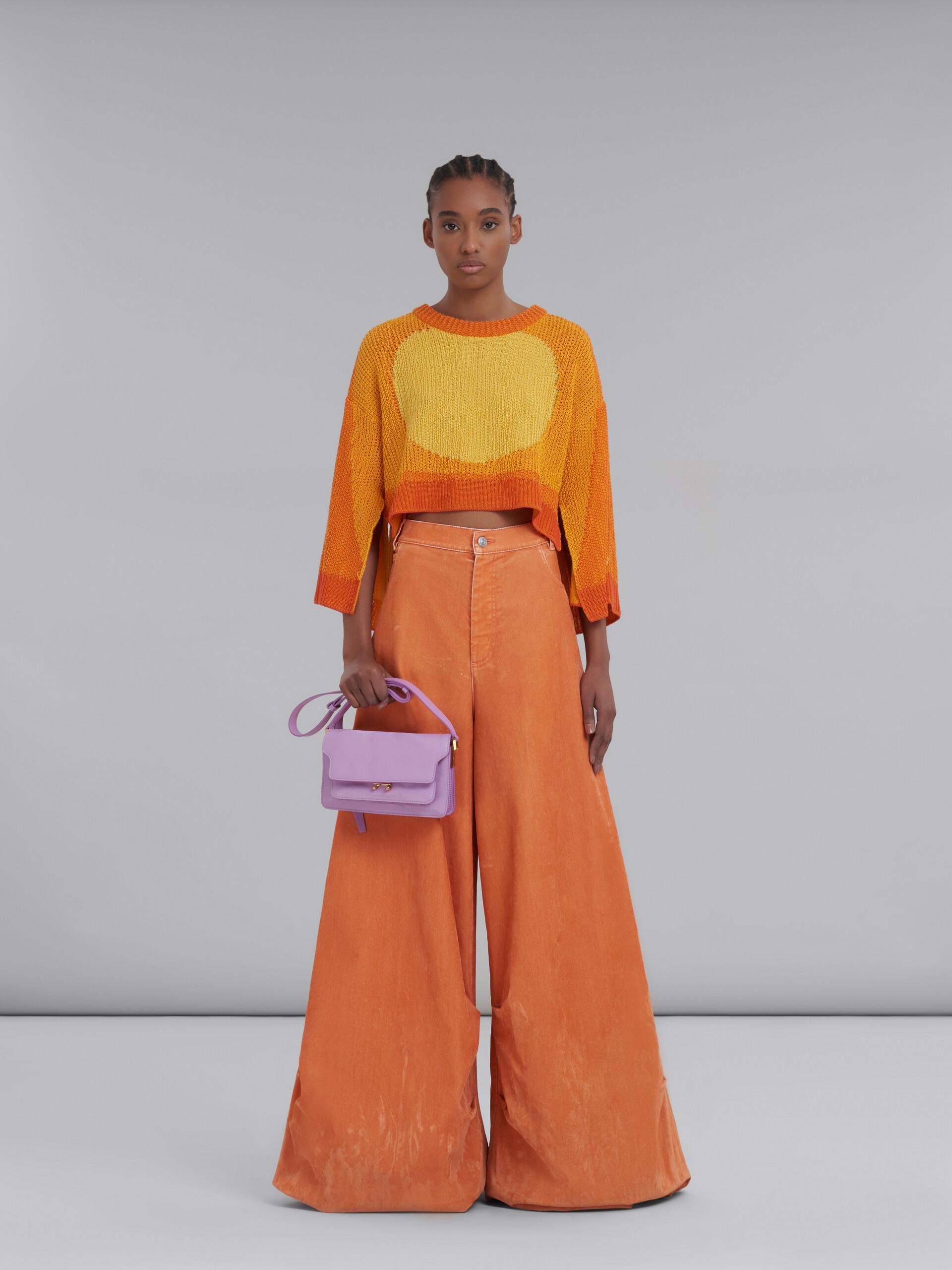 TRUNK SOFT BAG E/W IN LILAC LEATHER - 2