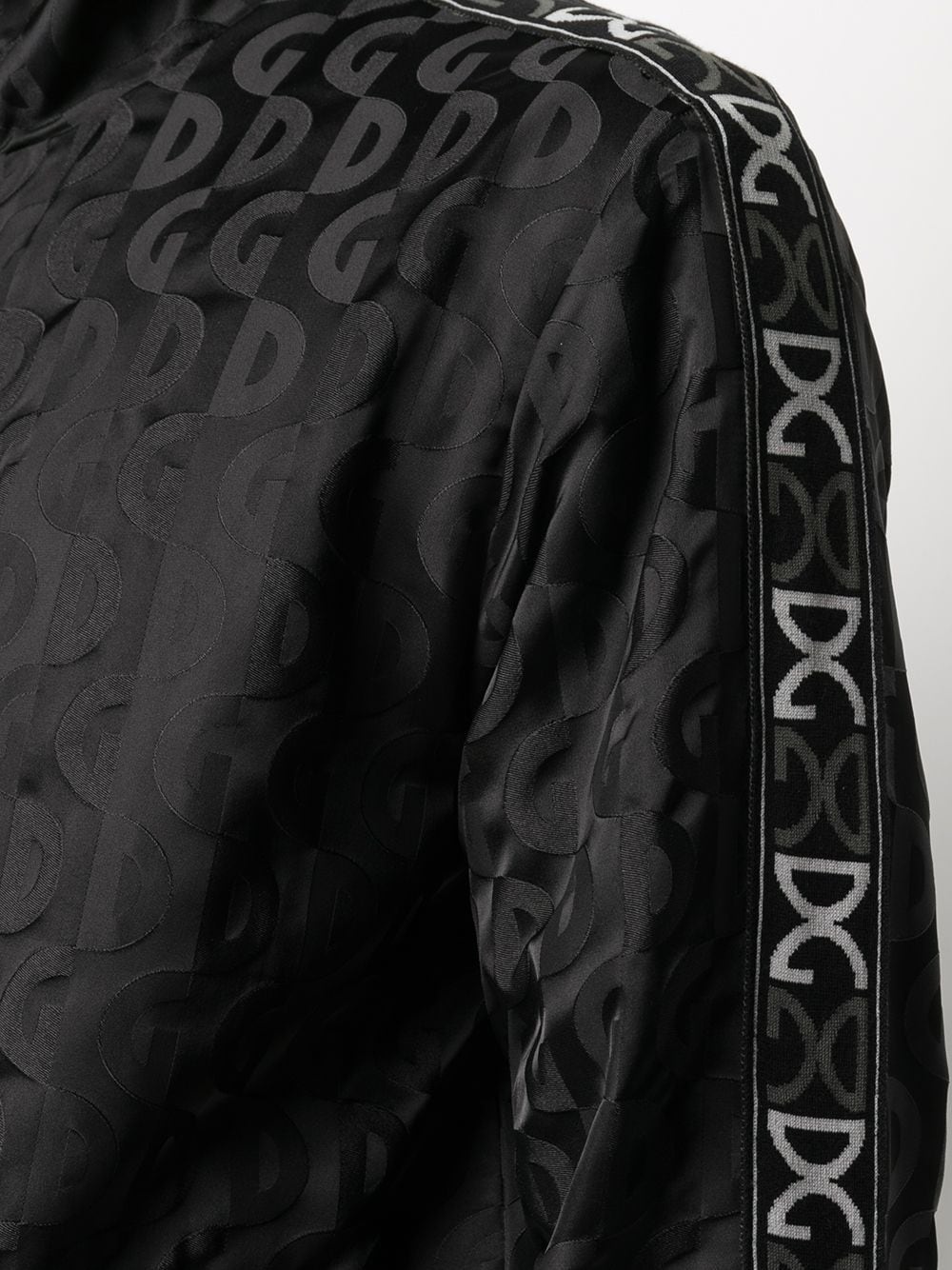 jacquard logo-tape track jacket - 5