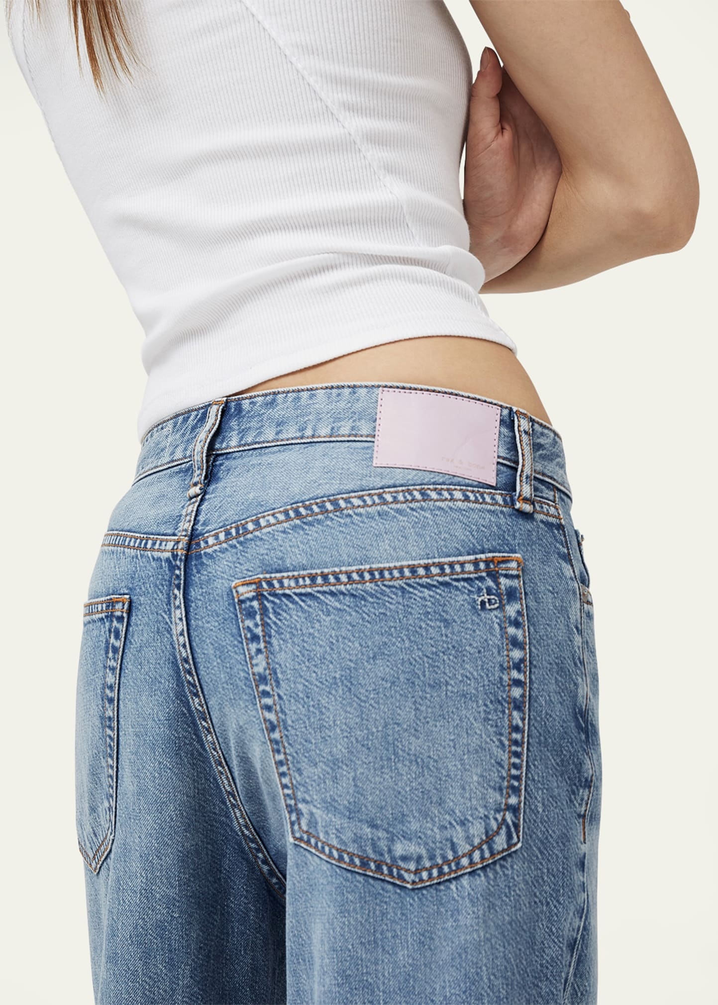 Featherweight Logan Mid-Rise Wide Relaxed Jeans - 7