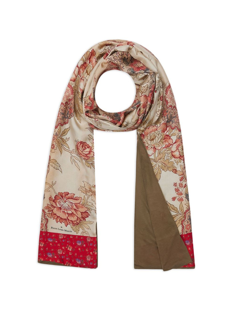 Pierre-Louis Mascia Aloesta floral silk scarf outlook