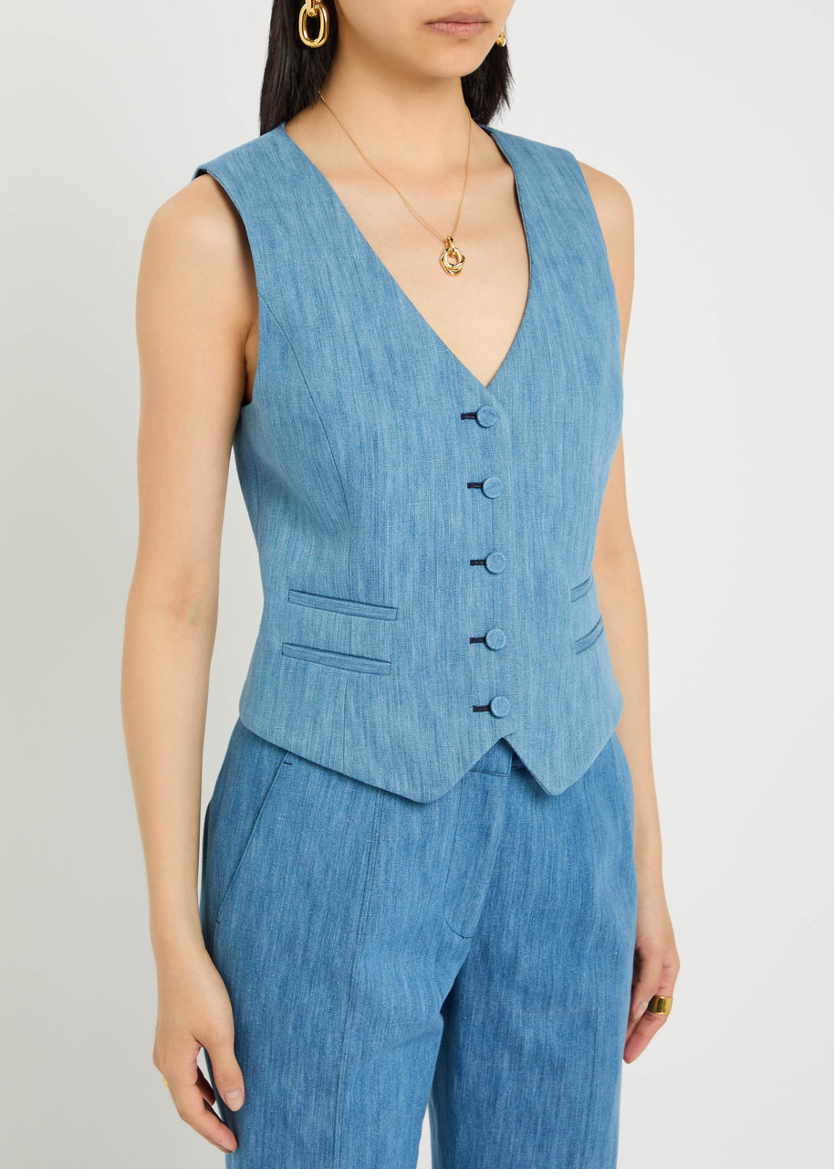 Gabriela Hearst Coleridge Cotton-blend Vest - 2