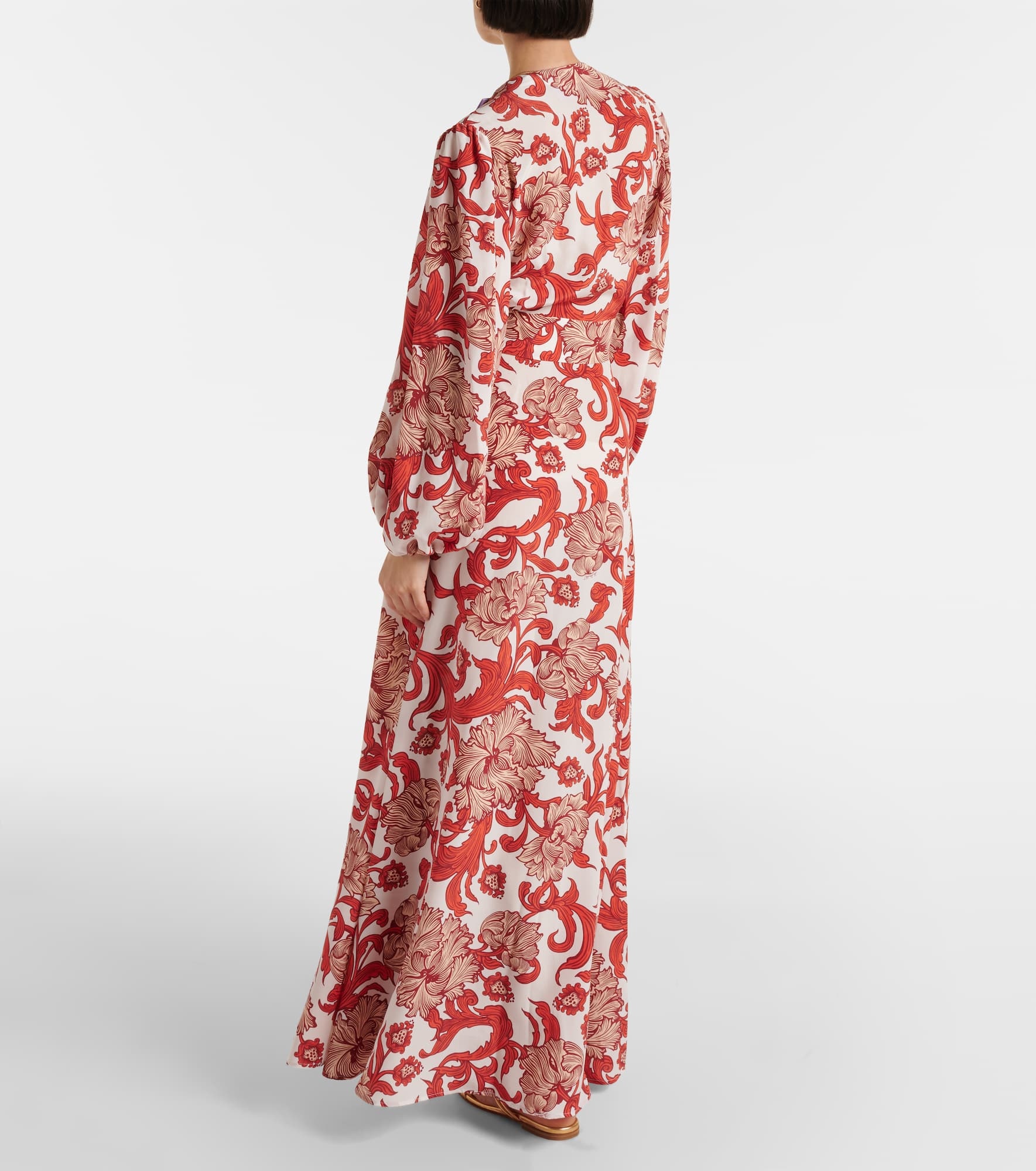 Camerino silk crêpe de chine maxi dress - 3