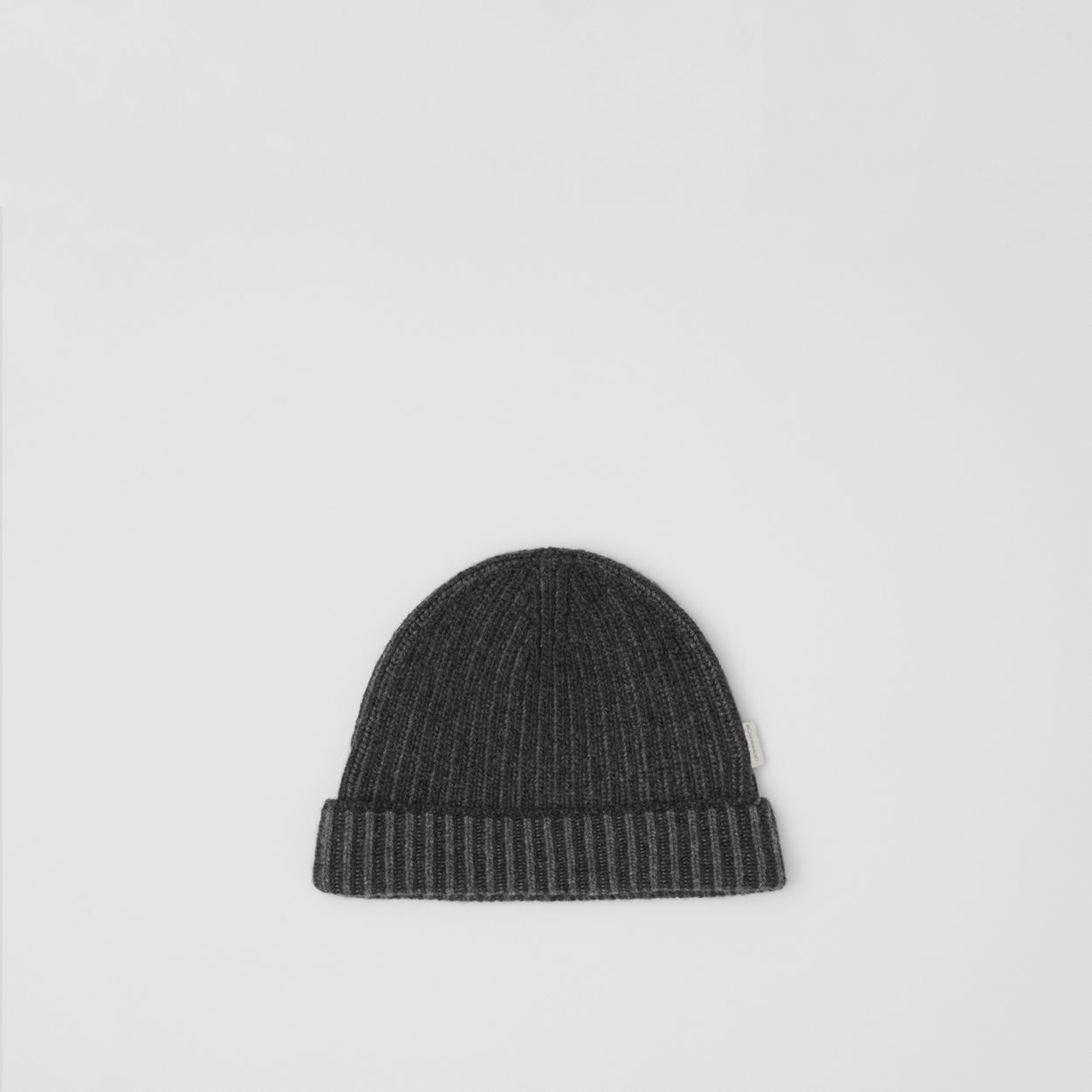 Rib Knit Cashmere Beanie - 5