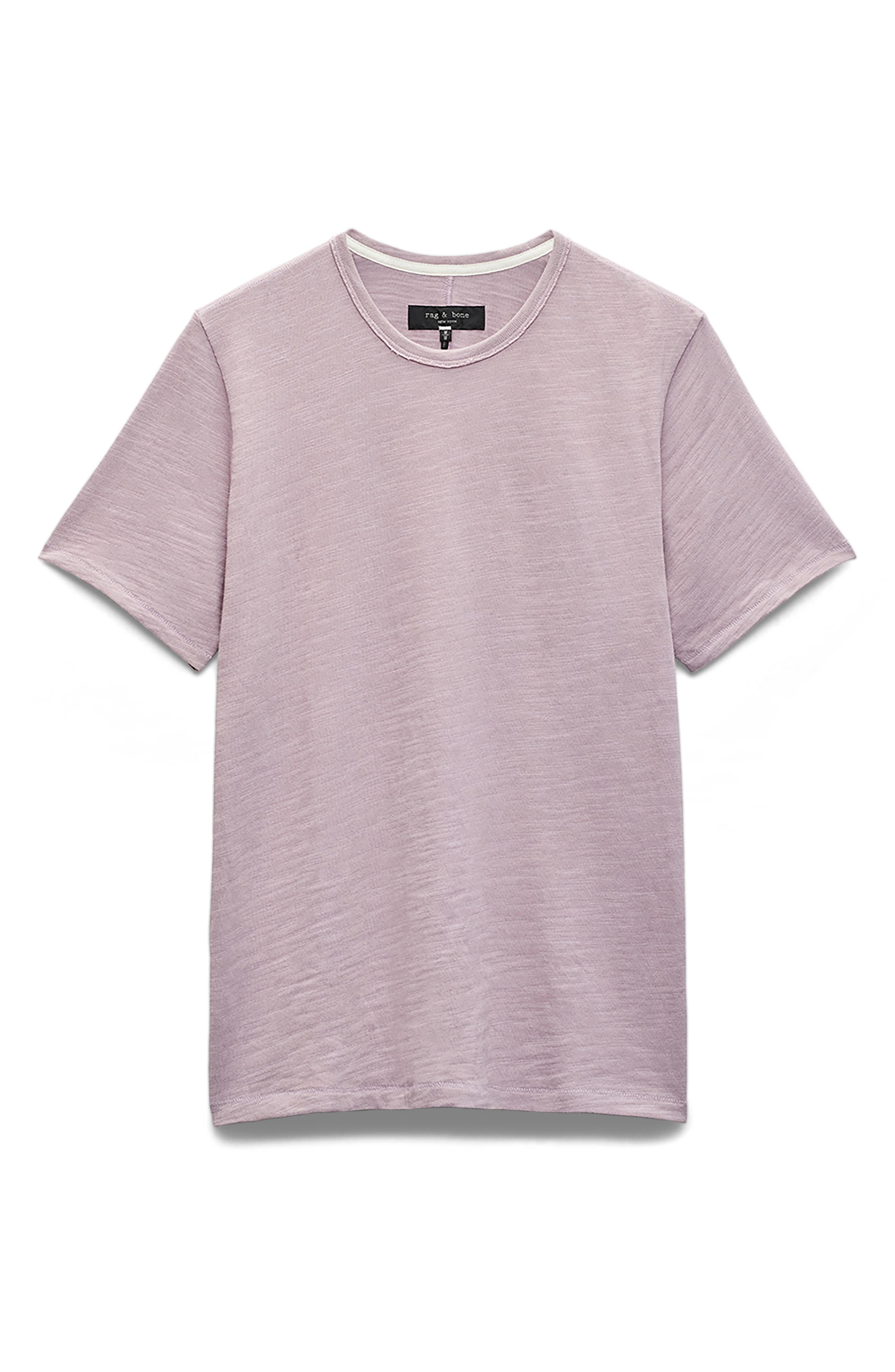 rag & bone Men's Classic Flame Slub Cotton T-Shirt in Berry at Nordstrom - 5