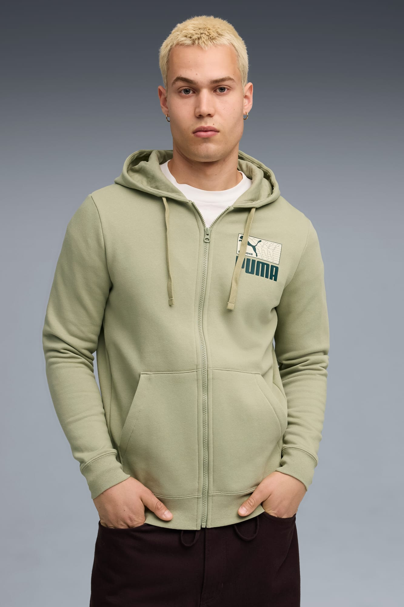 Graphic Repeat FZ Hoodie Men - 3