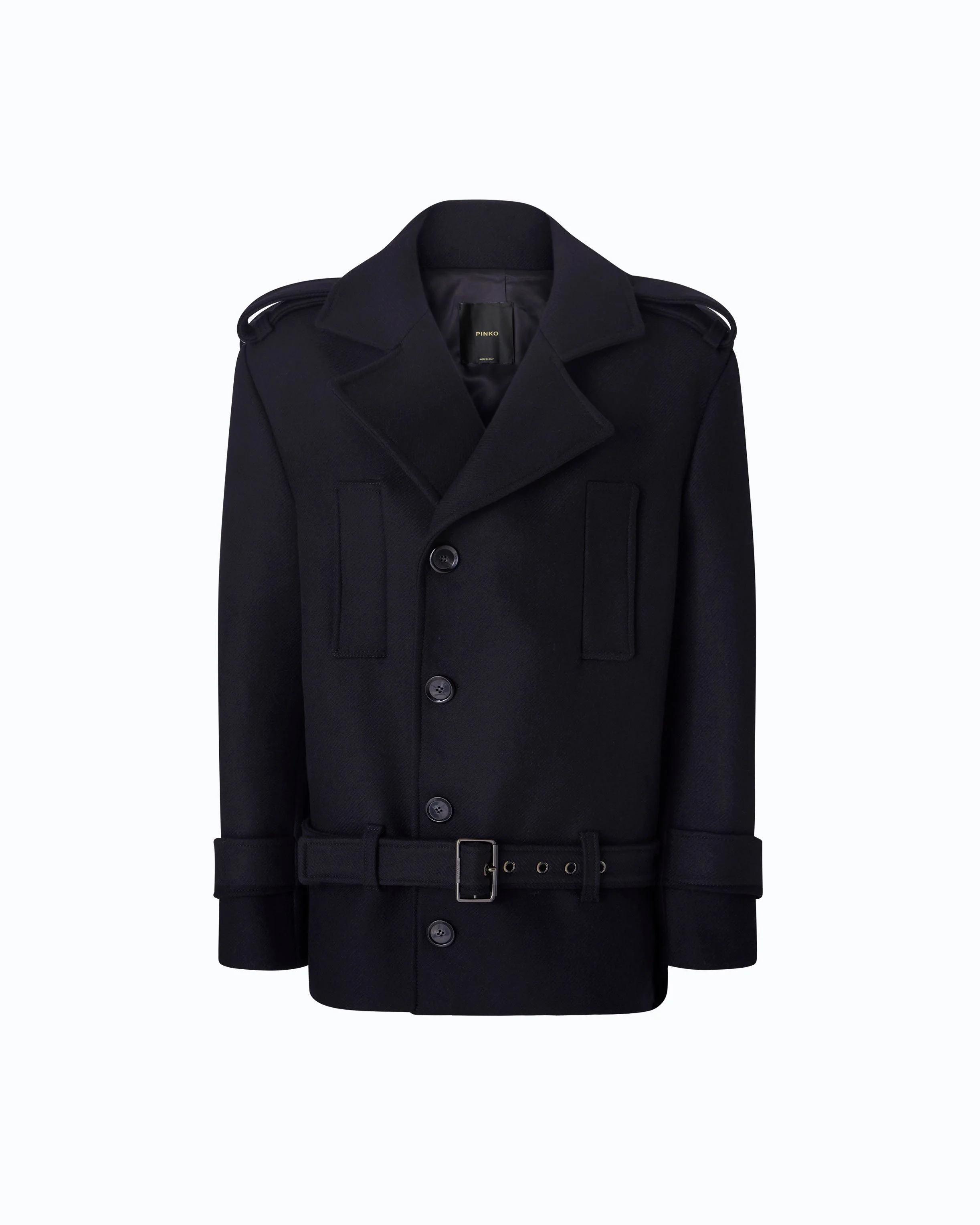 PEA COAT WITH BELT - 1