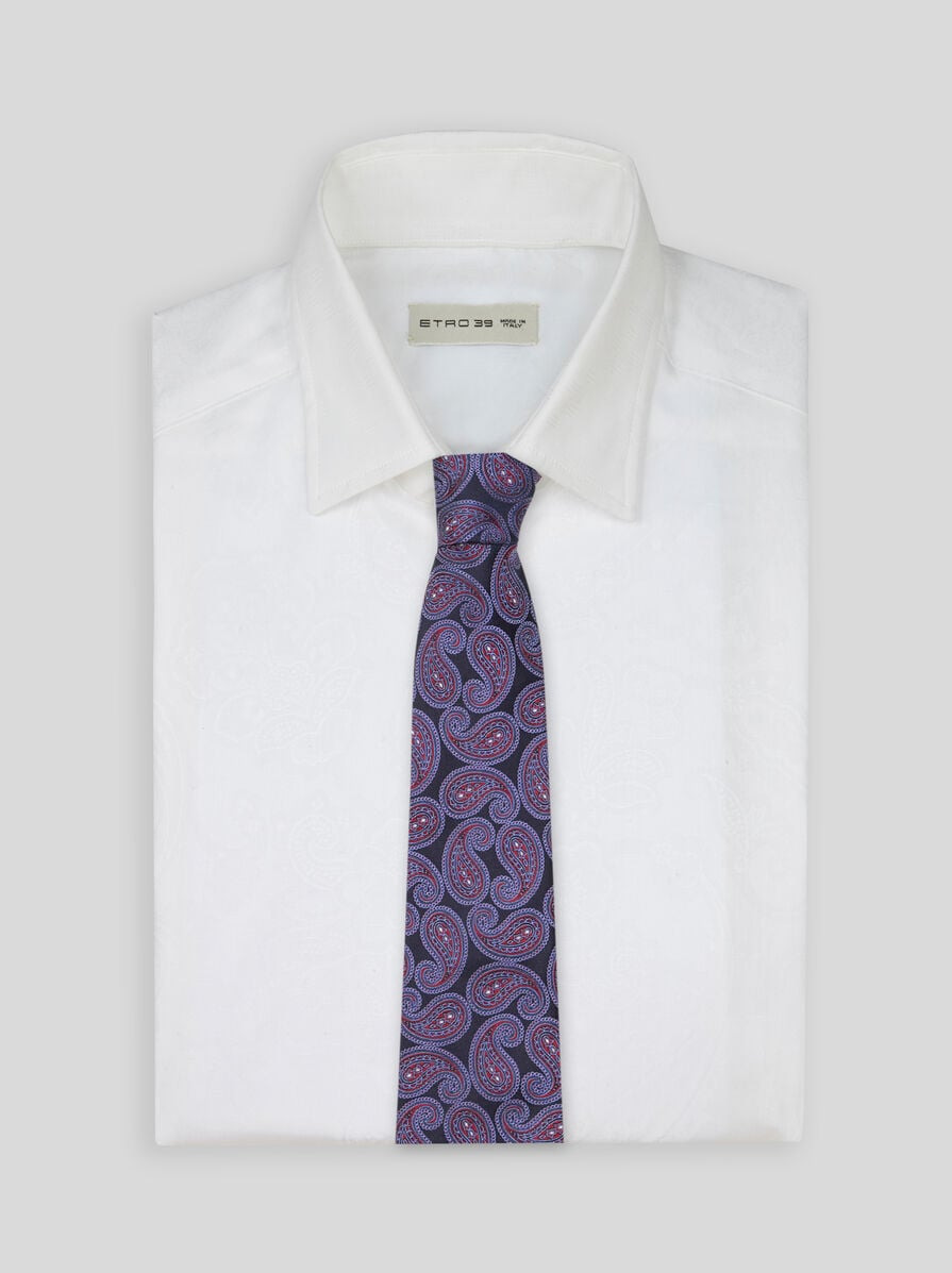 PAISLEY SILK JACQUARD TIE - 2