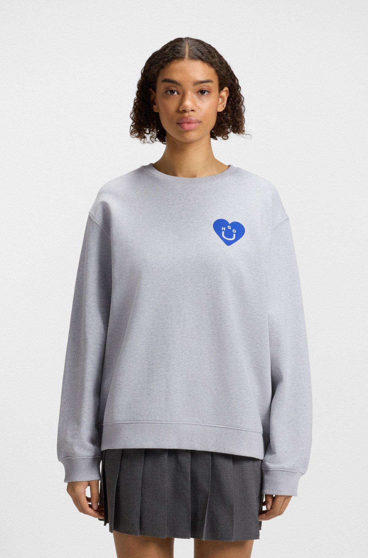 ALL-GENDER SWEATSHIRT WITH HAPPY HUGO ARTWORK - 2