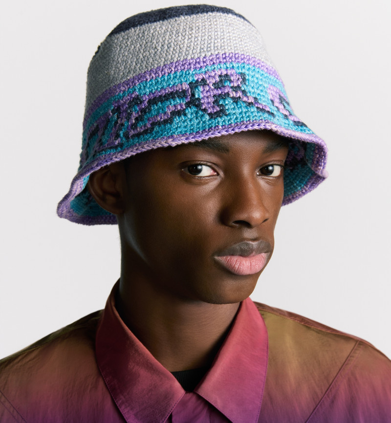 Dior DIOR AND LEWIS HAMILTON Crochet Bucket Hat outlook